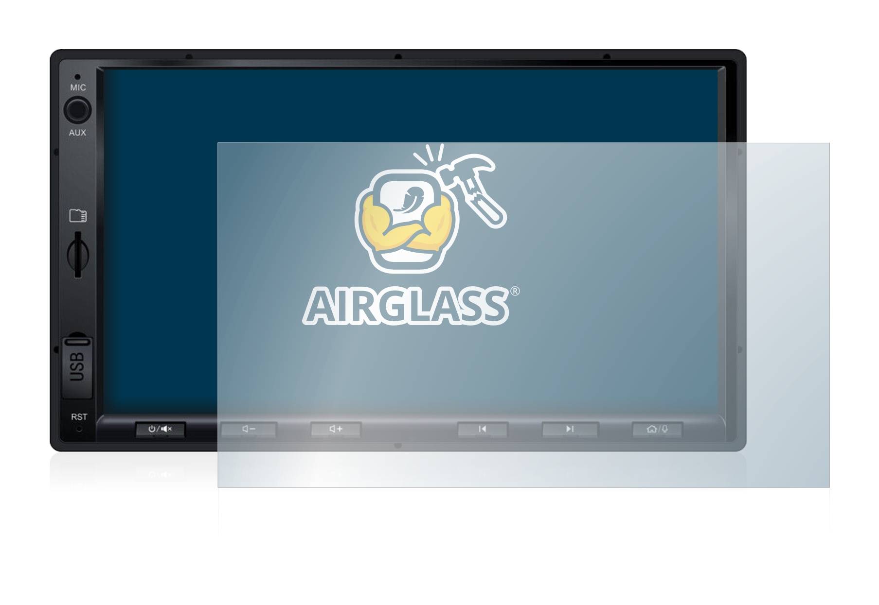 BROTECT AirGlass Flexible Schutz Glas Folie für Atoto S8 Standard 7 zoll Klar Transparent