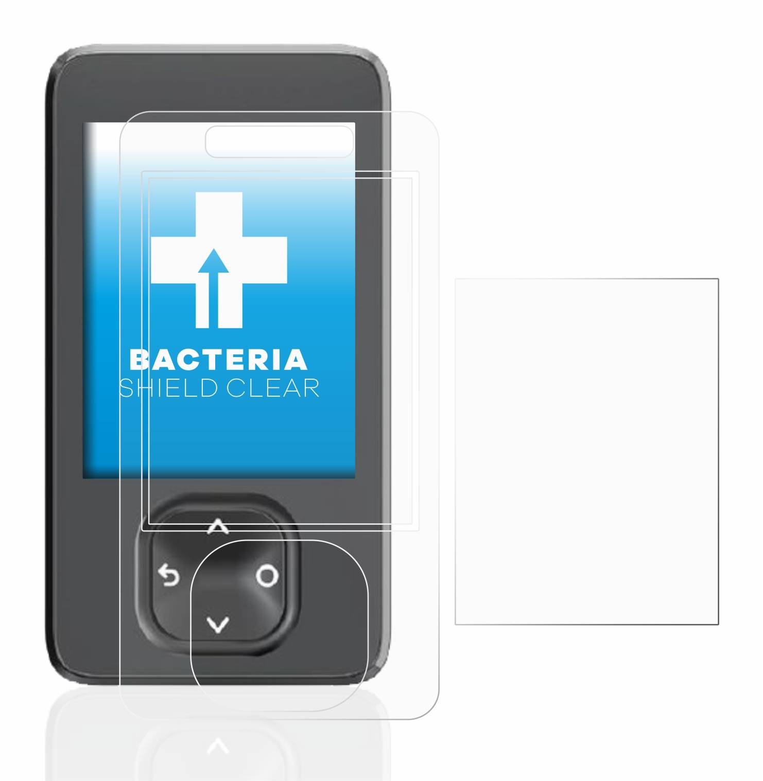 upscreen Bacteria Shield Clear Premium Antibakterielle Displayschutzfolie für Dexcom G7