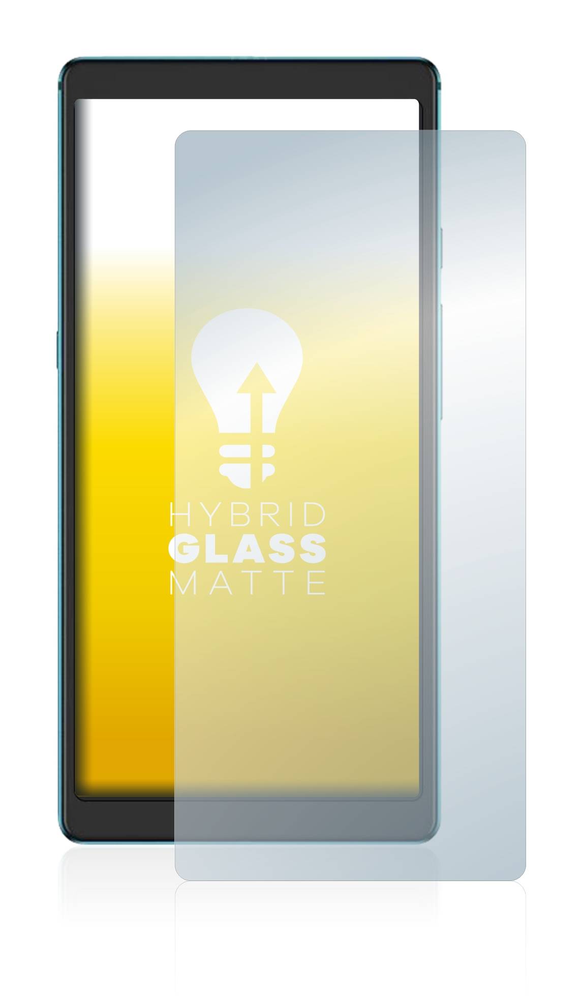 upscreen Hybrid Glass Matte Premium Schutzglas Folie für Hisense Touch