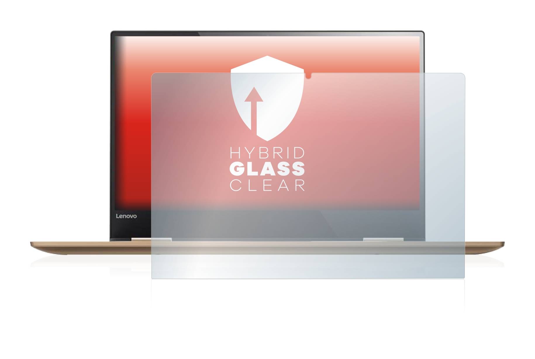 upscreen Hybrid Glass Clear Premium Schutzglas Folie für Lenovo Yoga 720
