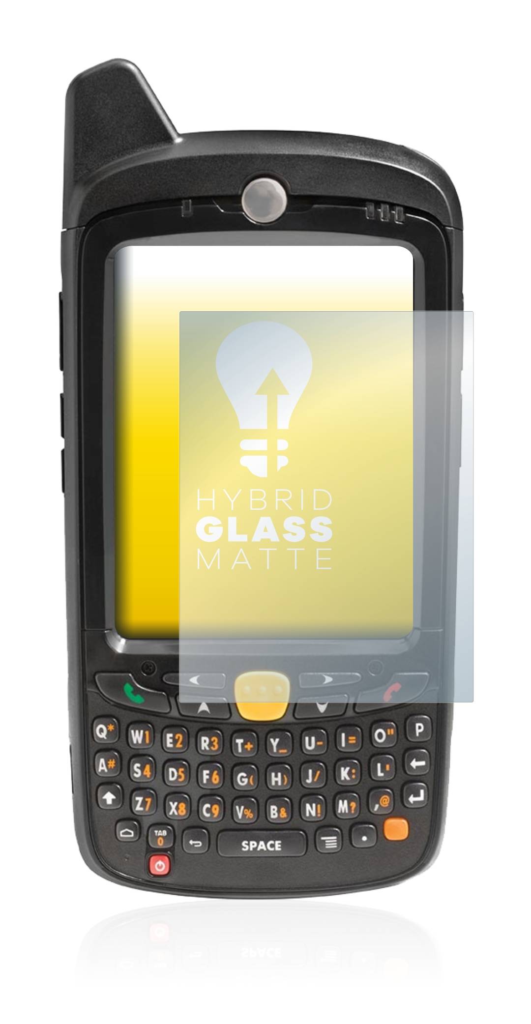 upscreen Hybrid Glass Matte Premium Schutzglas Folie für Zebra