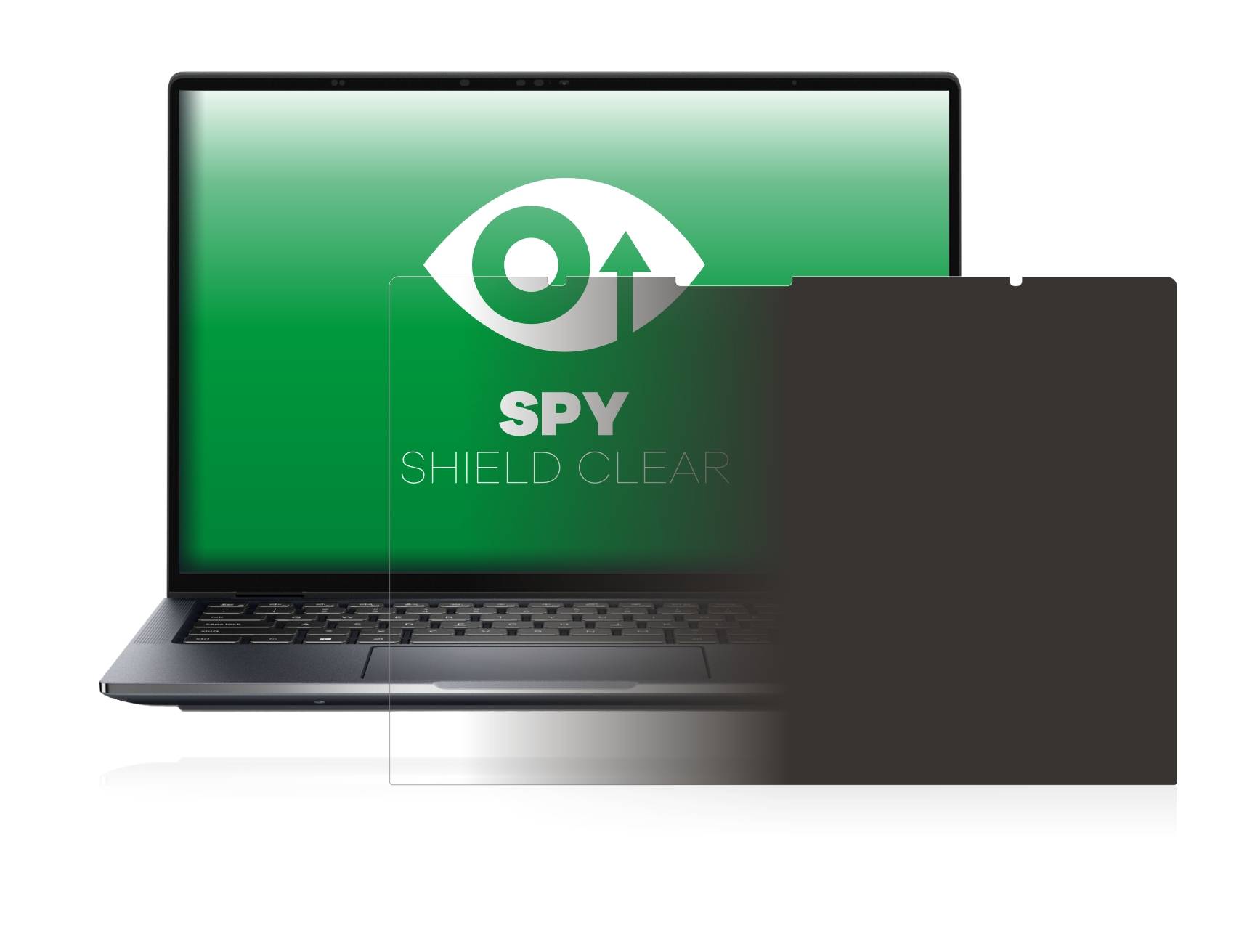 upscreen Blickschutzfolie für Dell Latitude 9430 2-in-1 Anti-Spy Privacy Blaulichtschutz Sichtschutzfolie
