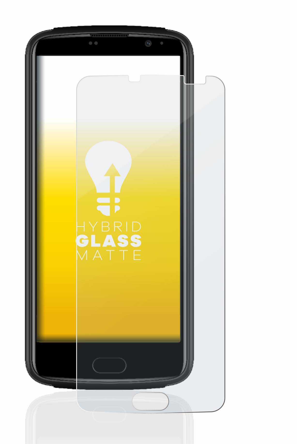 upscreen Flexible Schutz Glas Folie für Beafon M7 premium Schutzglas 9H Hybridglas Matt Entspiegelt