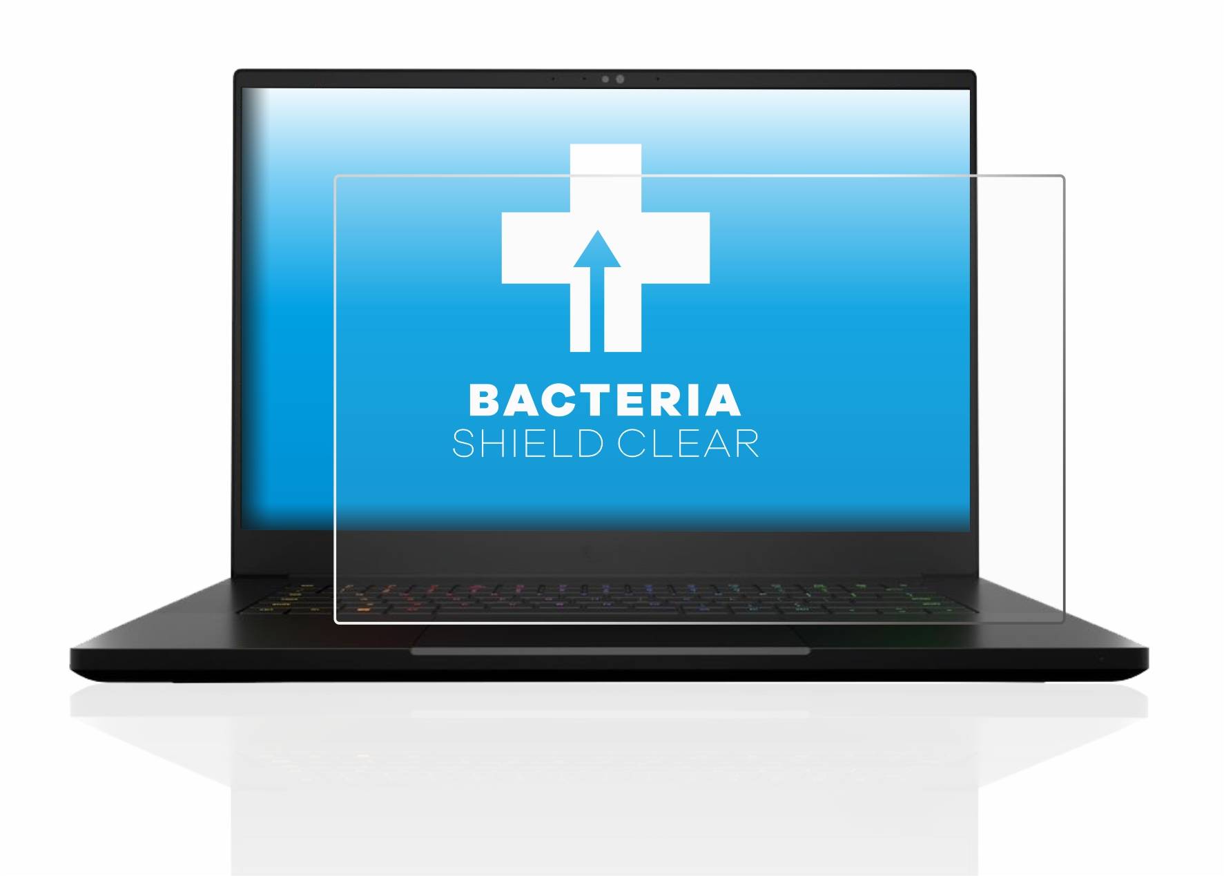 upscreen Bacteria Shield Clear Premium Antibakterielle Displayschutzfolie für Razer Blade 15