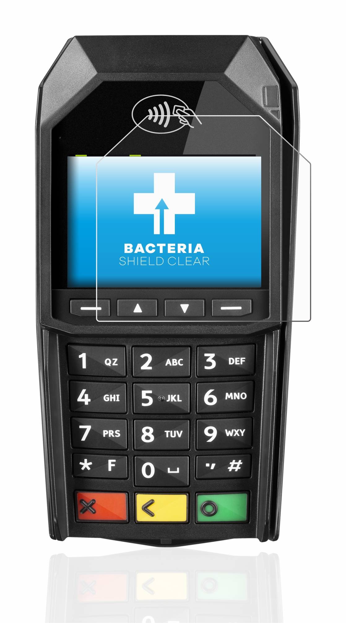 upscreen Bacteria Shield Clear Premium Antibakterielle Displayschutzfolie für ingenico
