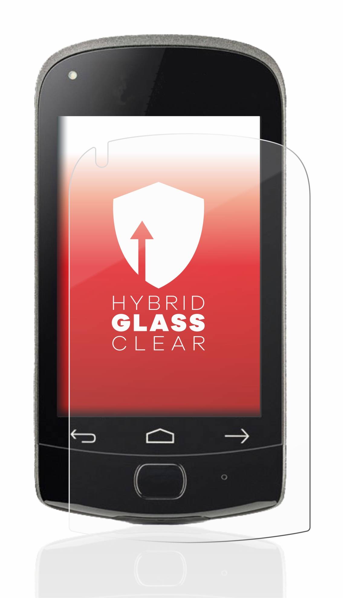 upscreen Flexible Schutz Glas Folie für Roche Accu-Chek Solo diabetes manager Schutzglas 9H Hybridglas Klar