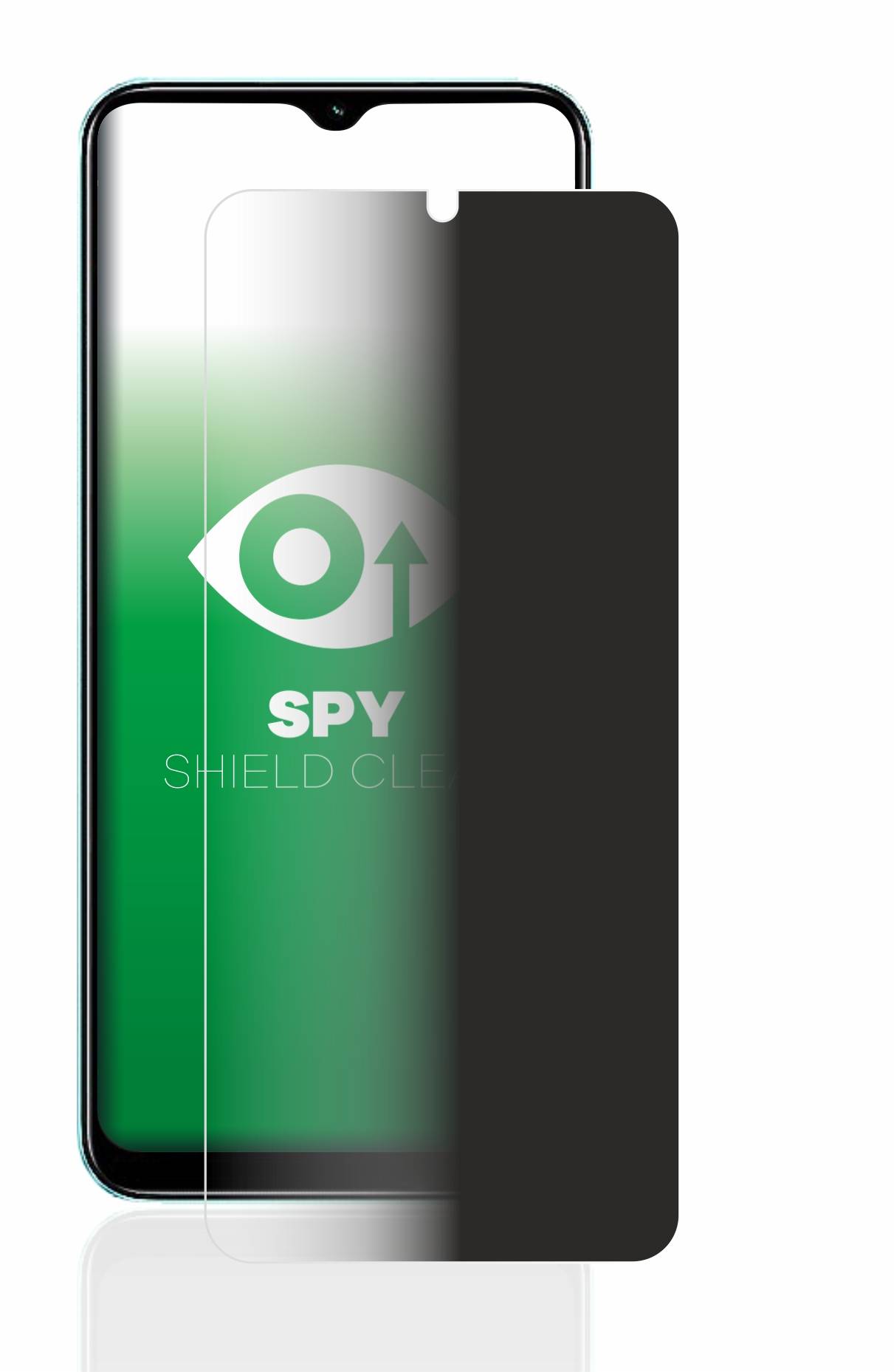 upscreen Blickschutzfolie für realme C33 Anti-Spy Privacy Blaulichtschutz Sichtschutzfolie