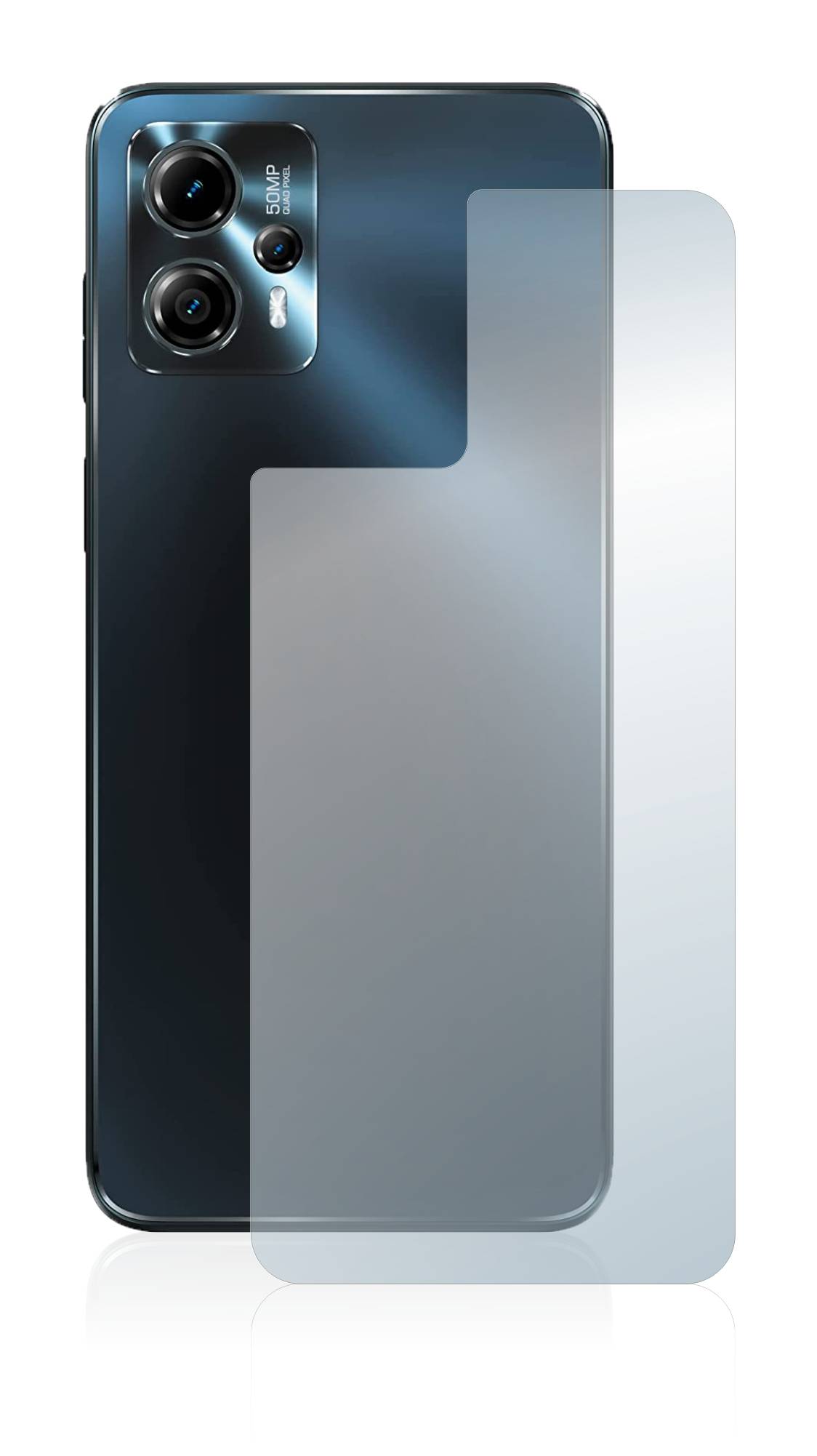 BROTECT AirGlass Flexible Schutz Glas Folie für Motorola Moto G13 (Rückseite) Matt Entspiegelt