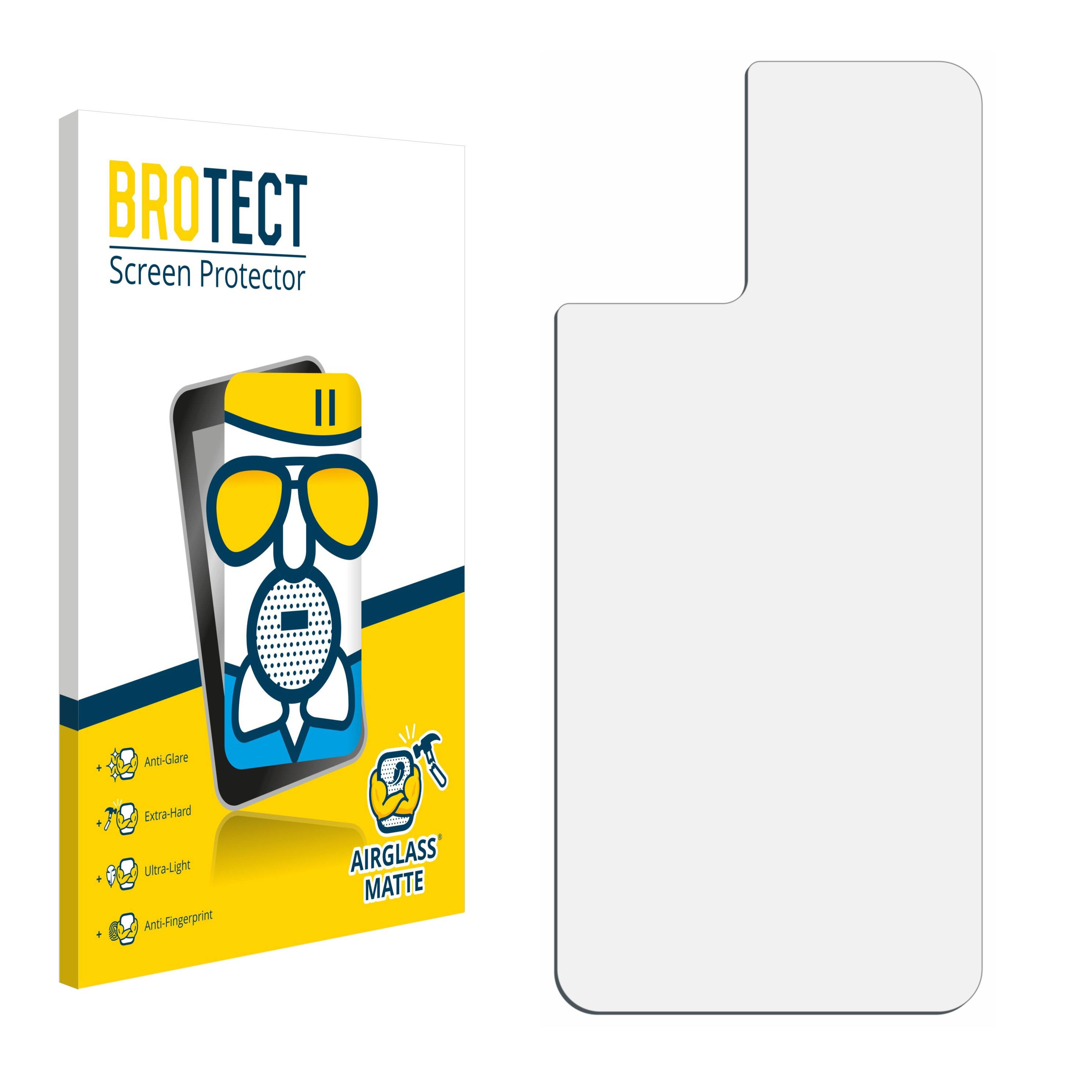 BROTECT AirGlass Flexible Schutz Glas Folie für Motorola Moto G13 (Rückseite) Matt Entspiegelt