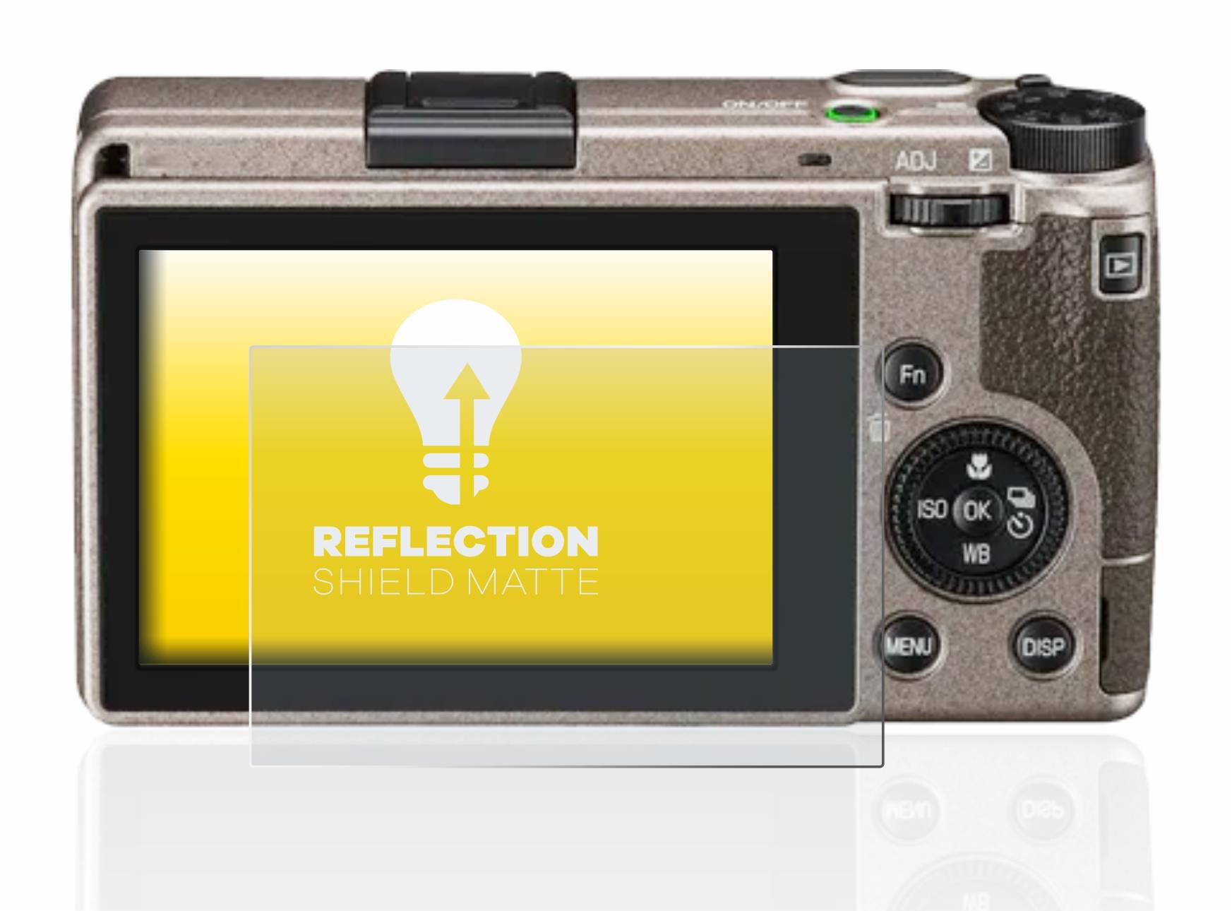 upscreen Reflection Shield Matte Premium Displayschutzfolie für Ricoh GR III Diary