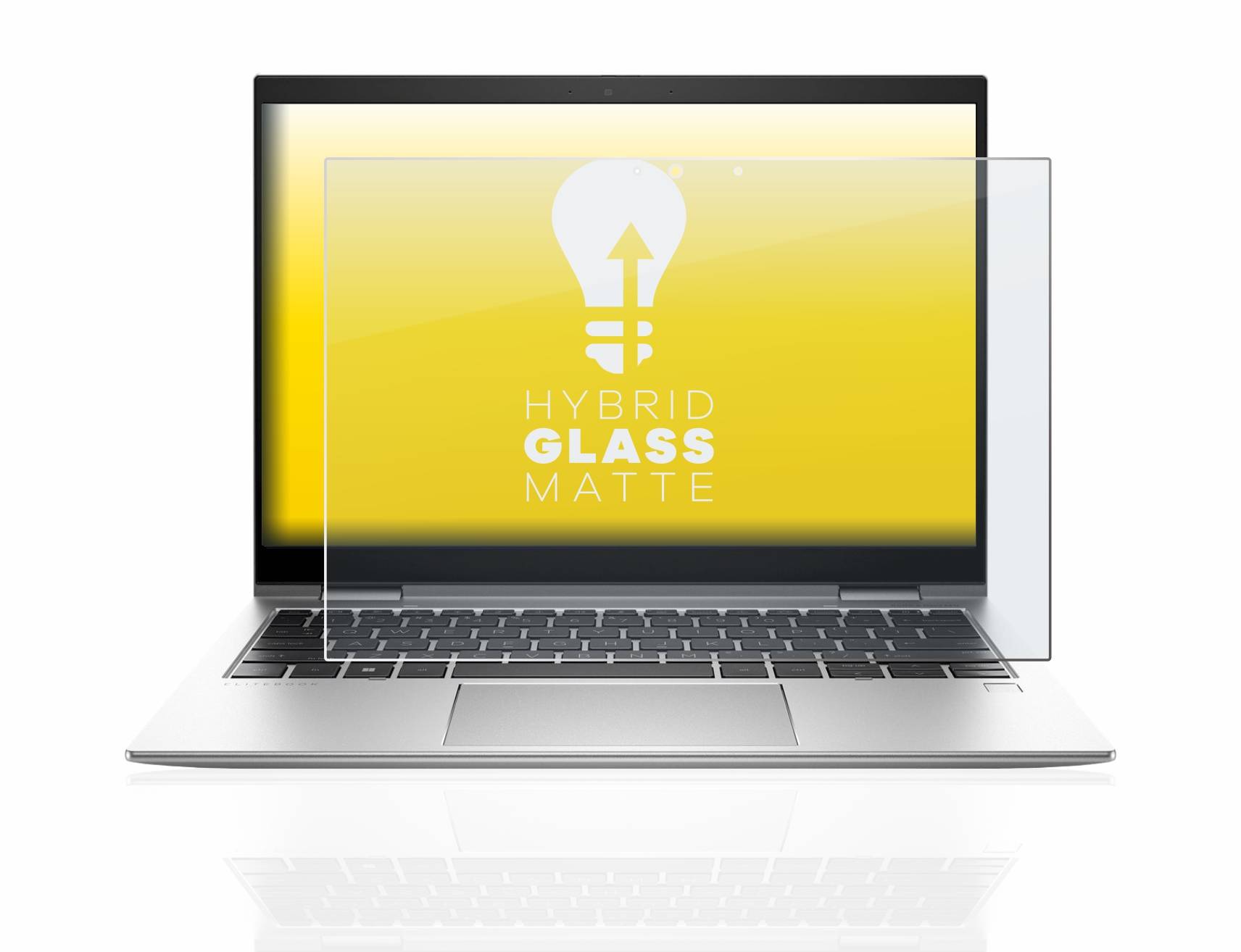 upscreen Flexible Schutz Glas Folie für HP EliteBook x360 830 G9 Schutzglas 9H Hybridglas Matt Entspiegelt