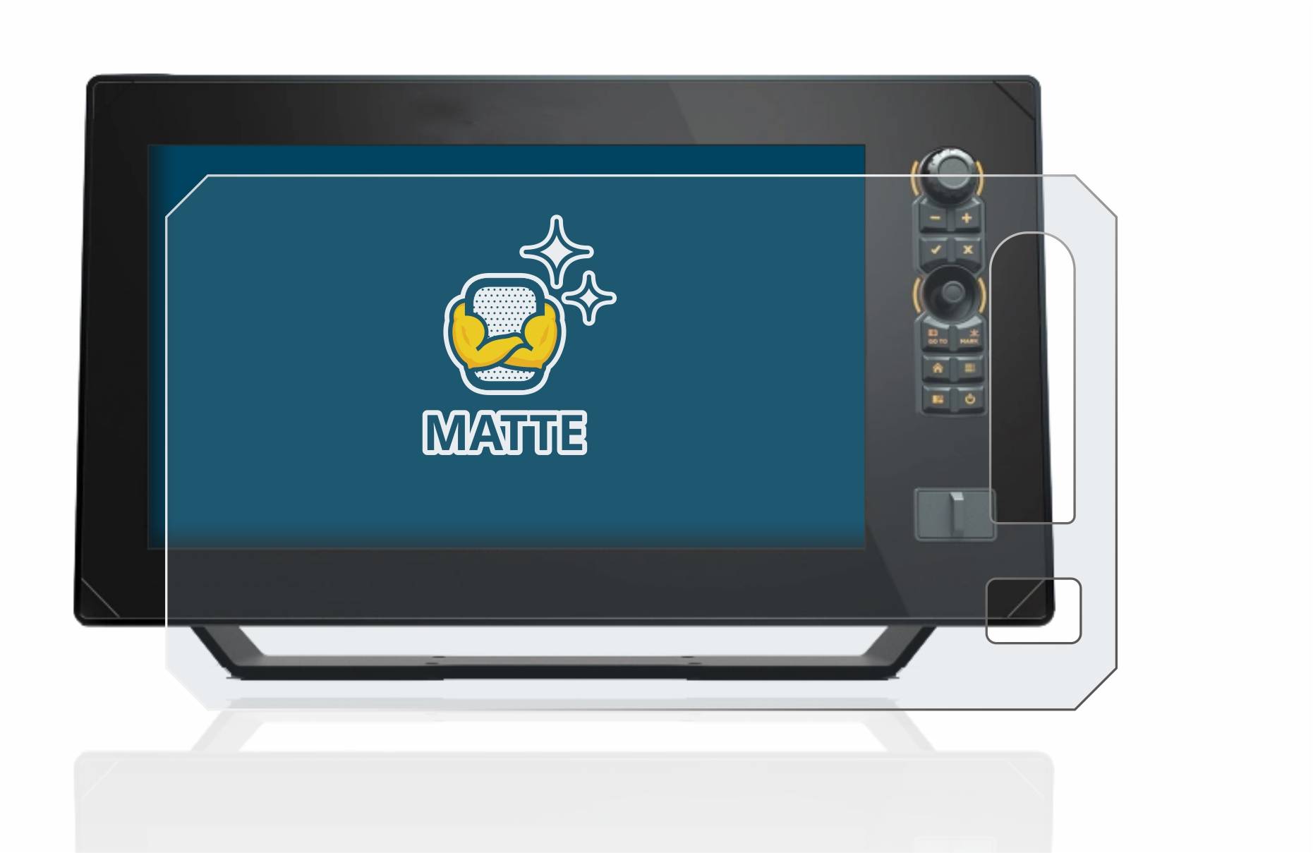 BROTECT Matte Displayschutzfolie für Humminbird Apex 13 MEGA SI+ - Entspiegelt,