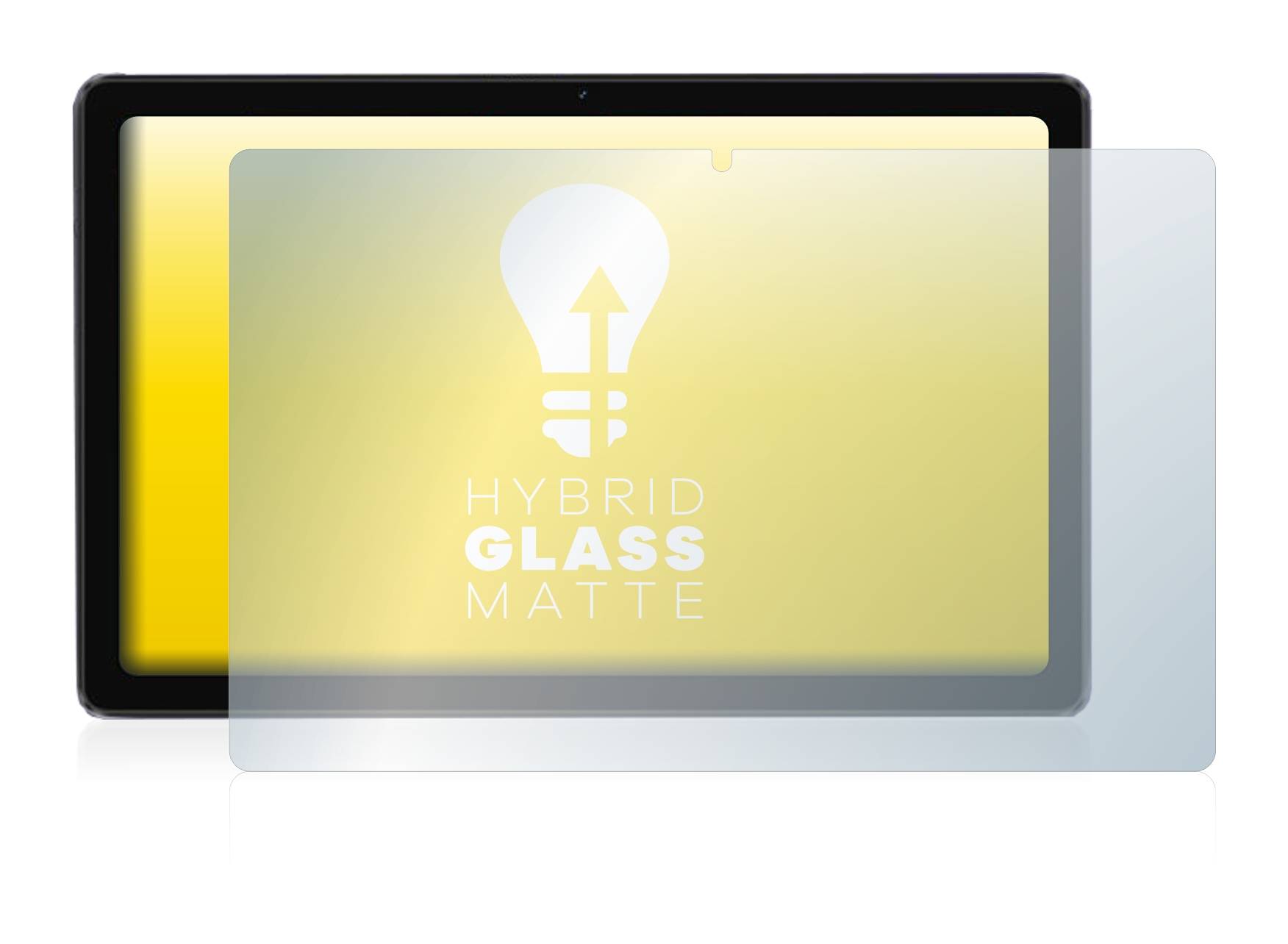 upscreen Hybrid Glass Matte Premium Schutzglas Folie für Alldocube iPlay 50