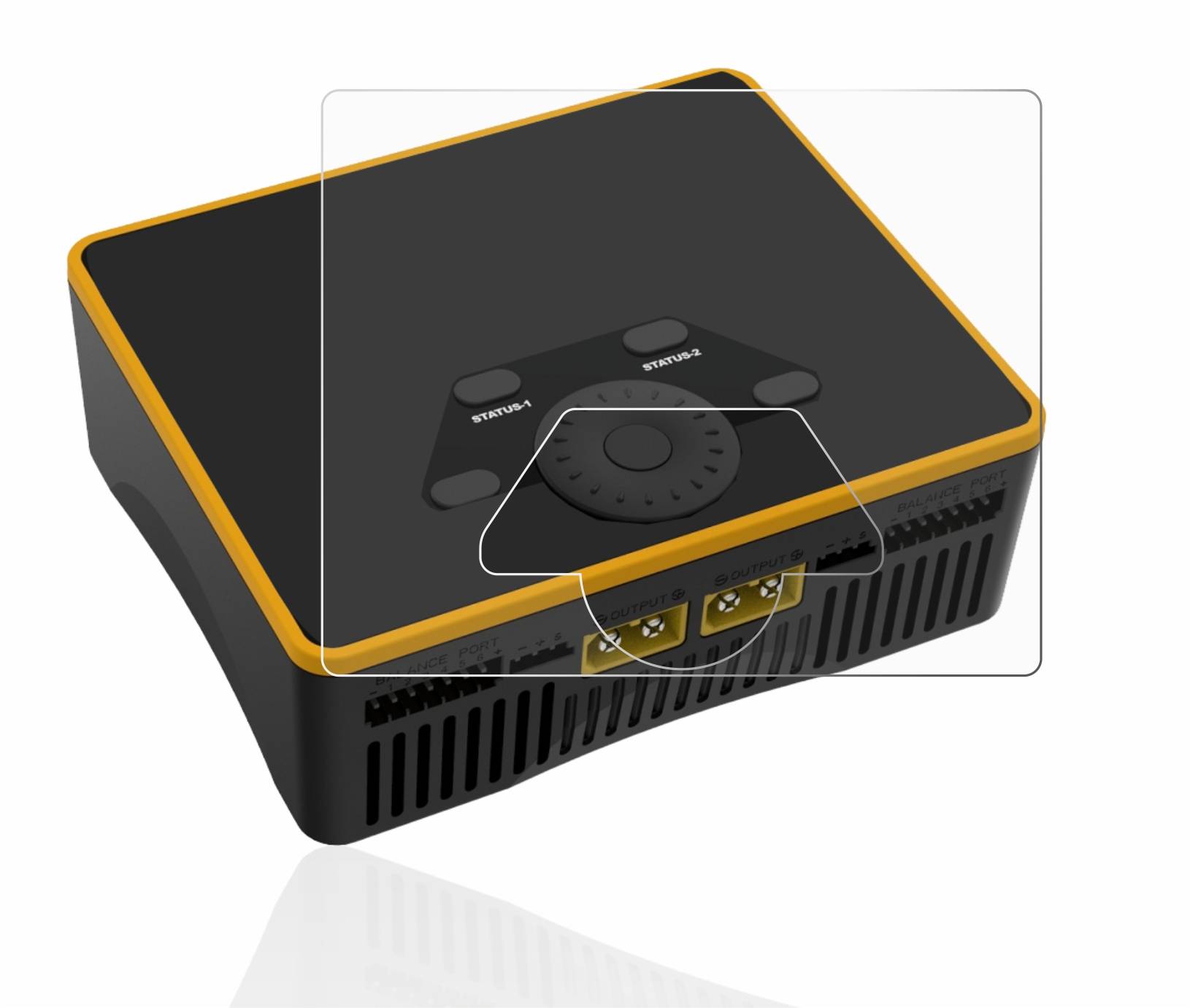 upscreen Bacteria Shield Clear Premium Antibakterielle Displayschutzfolie für Junsi iCharger