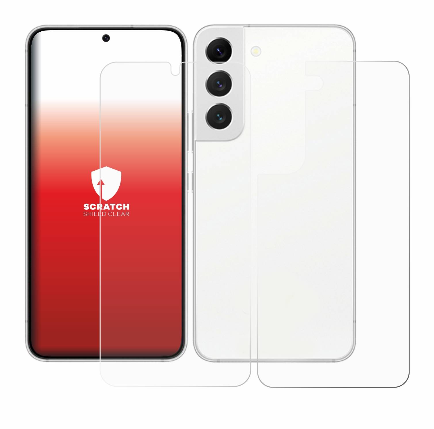 upscreen Schutzfolie für Samsung Galaxy S22 Enterprise Edition (Display+Rückseite) Kratzschutz Anti-Fingerprint Klar