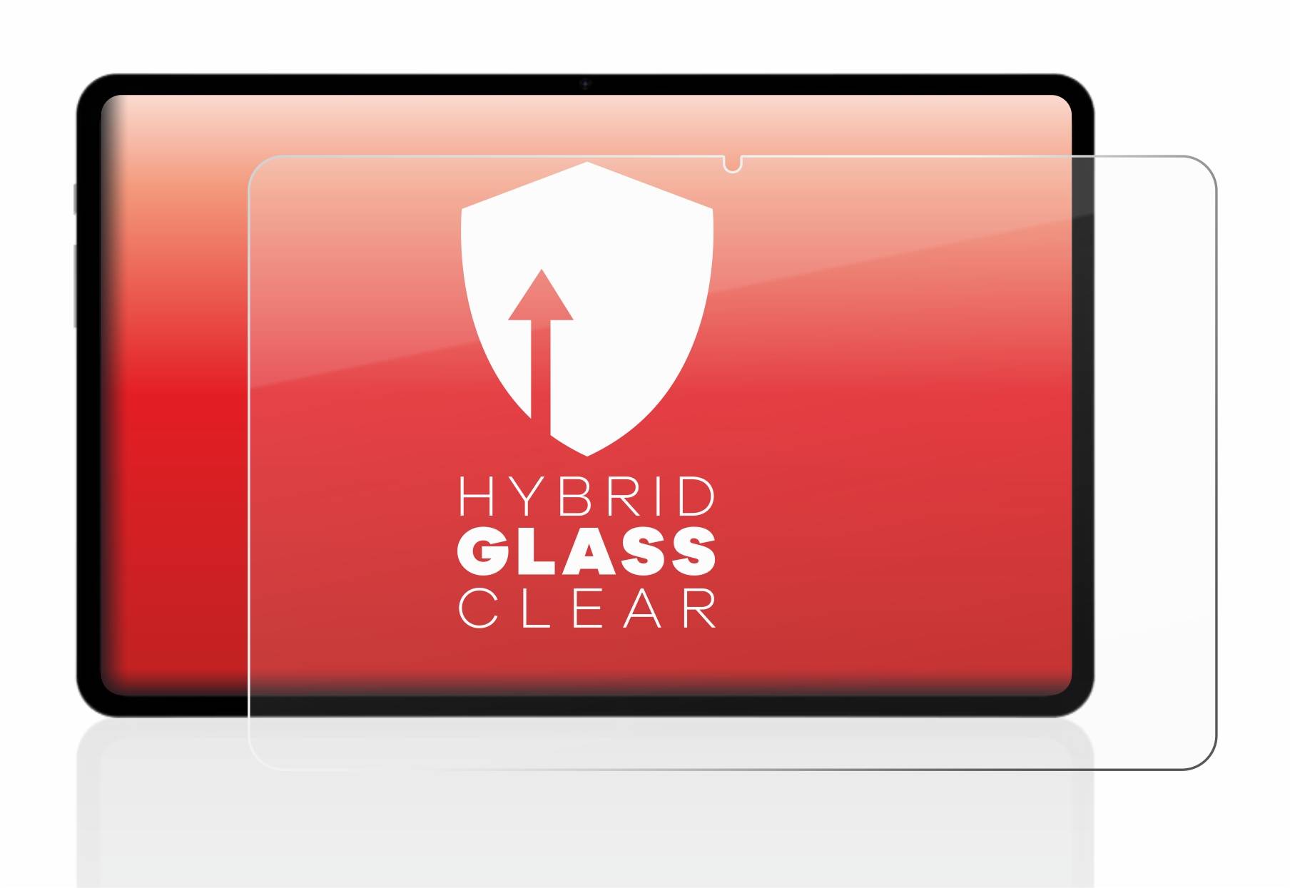 upscreen Hybrid Glass Clear Premium Schutzglas Folie für Teclast T50 2023