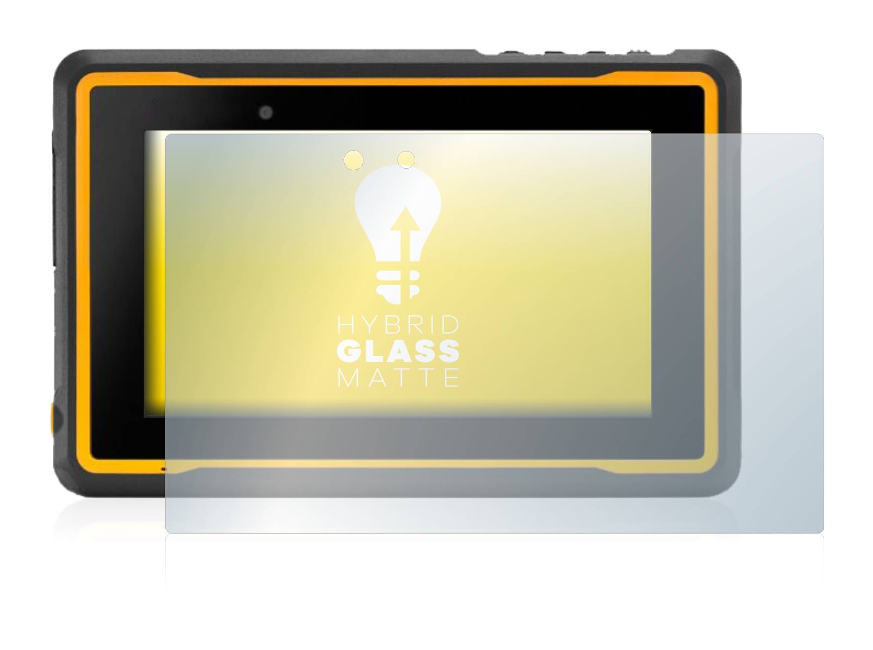 upscreen Hybrid Glass Matte Premium Schutzglas Folie für Getac ZX70