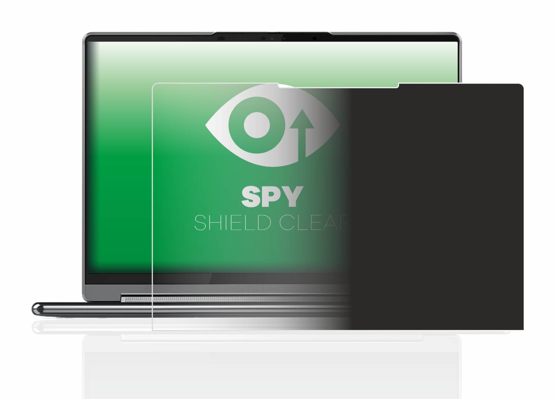 upscreen Spy Shield Clear Premium Blickschutzfolie für Lenovo Yoga 9i Gen 8