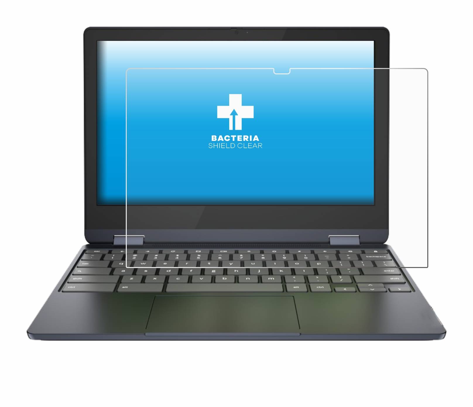 upscreen Bacteria Shield Clear Premium Antibakterielle Displayschutzfolie für Lenovo IdeaPad