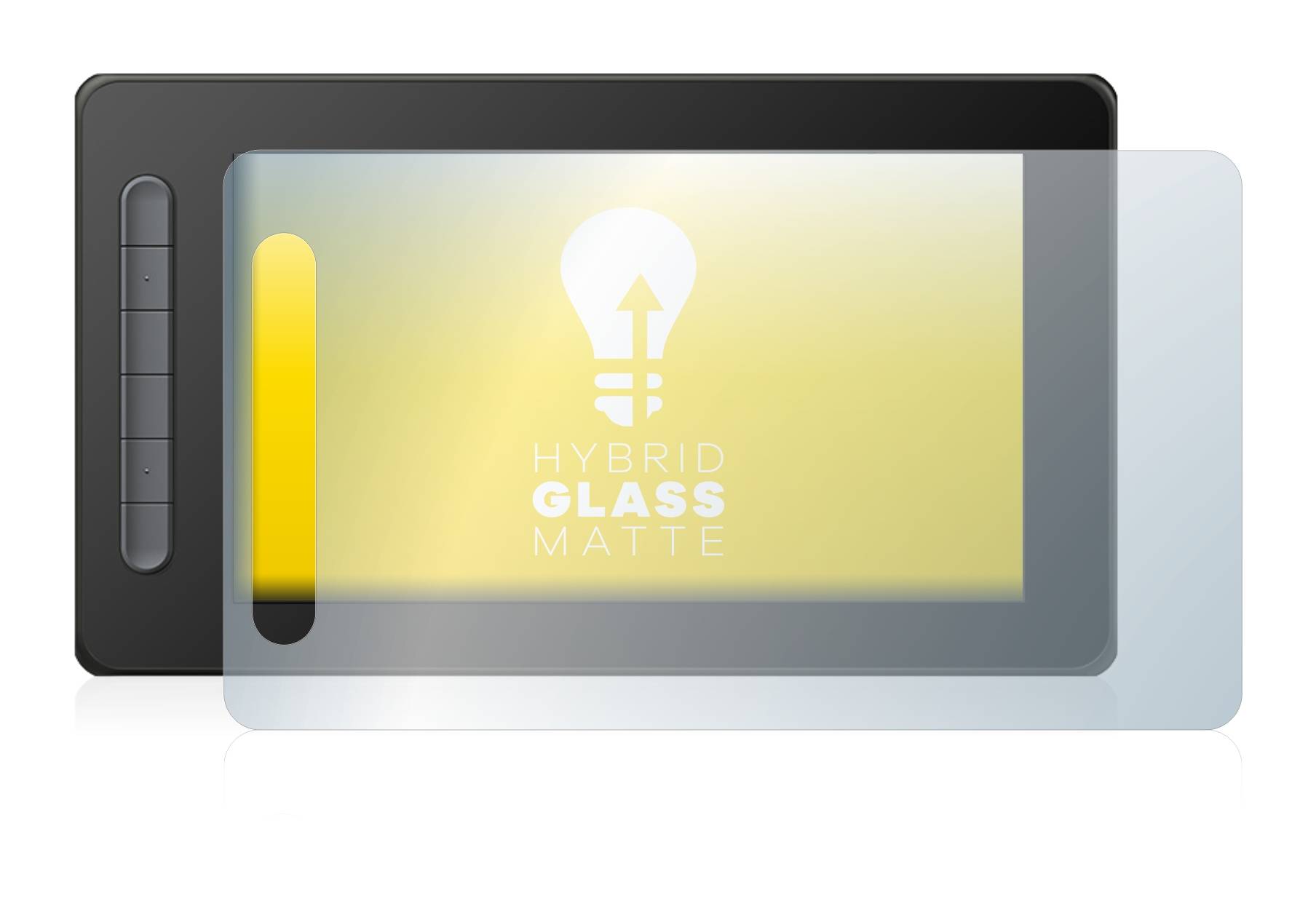 upscreen Hybrid Glass Matte Premium Schutzglas Folie für XP-Pen Artist 10 (2.