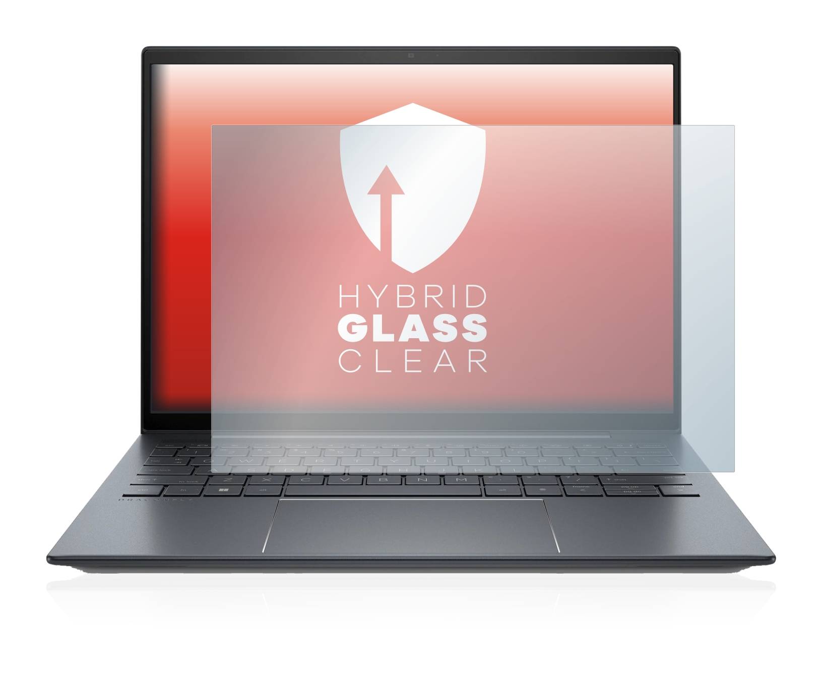 upscreen Hybrid Glass Clear Premium Schutzglas Folie für HP Elite Dragonfly