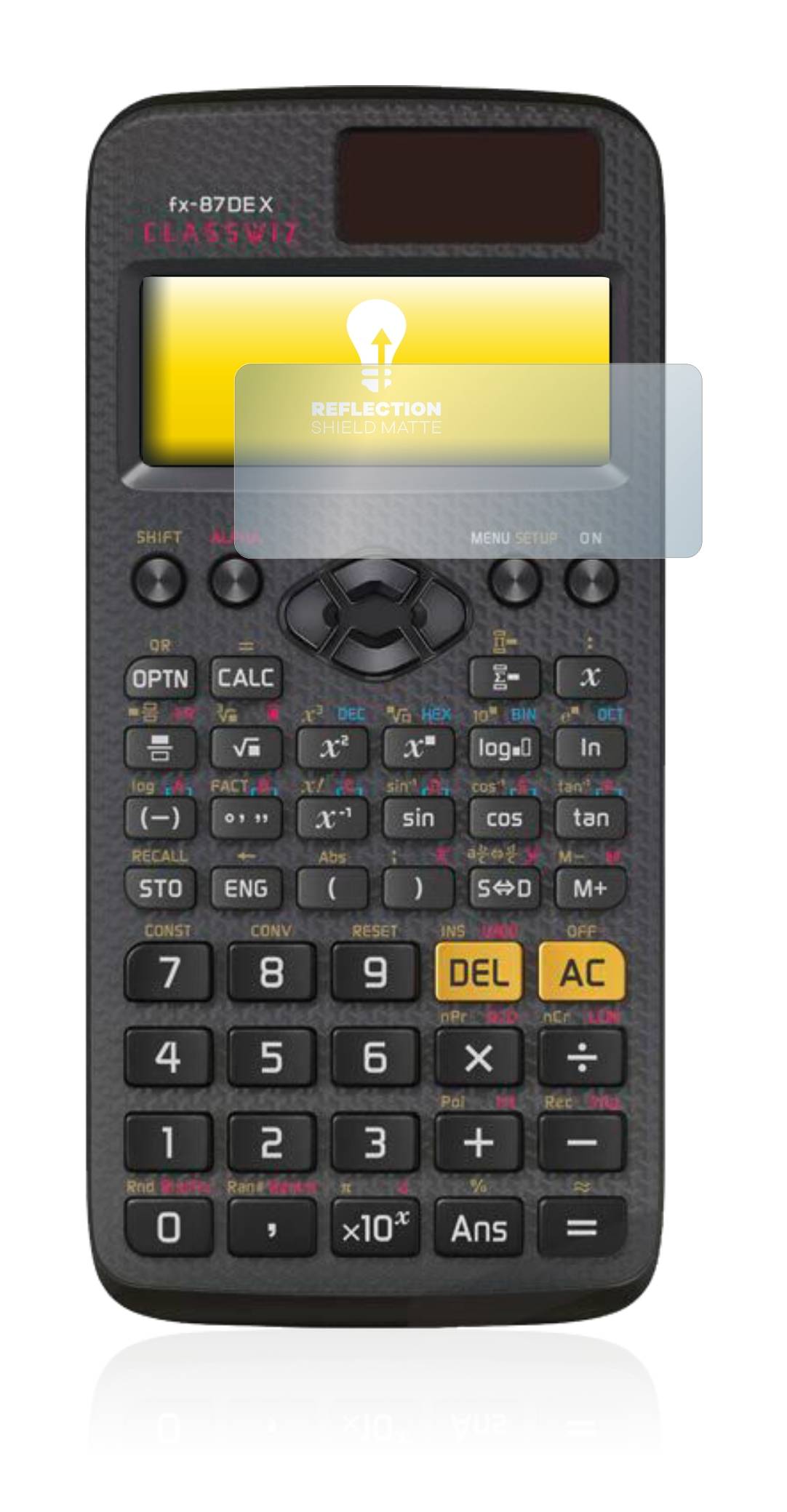 upscreen Reflection Shield Matte Premium Displayschutzfolie für Casio FX 87DE