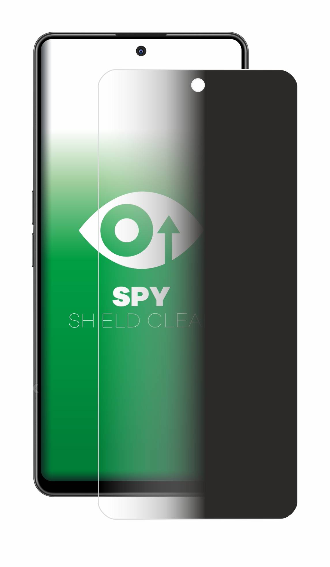 upscreen Blickschutzfolie für OnePlus Nord CE 3 Lite 5G Anti-Spy Privacy Blaulichtschutz Sichtschutzfolie