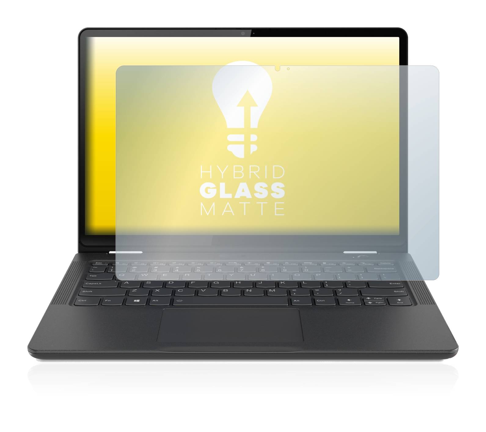 upscreen Hybrid Glass Matte Premium Schutzglas Folie für Lenovo Yoga