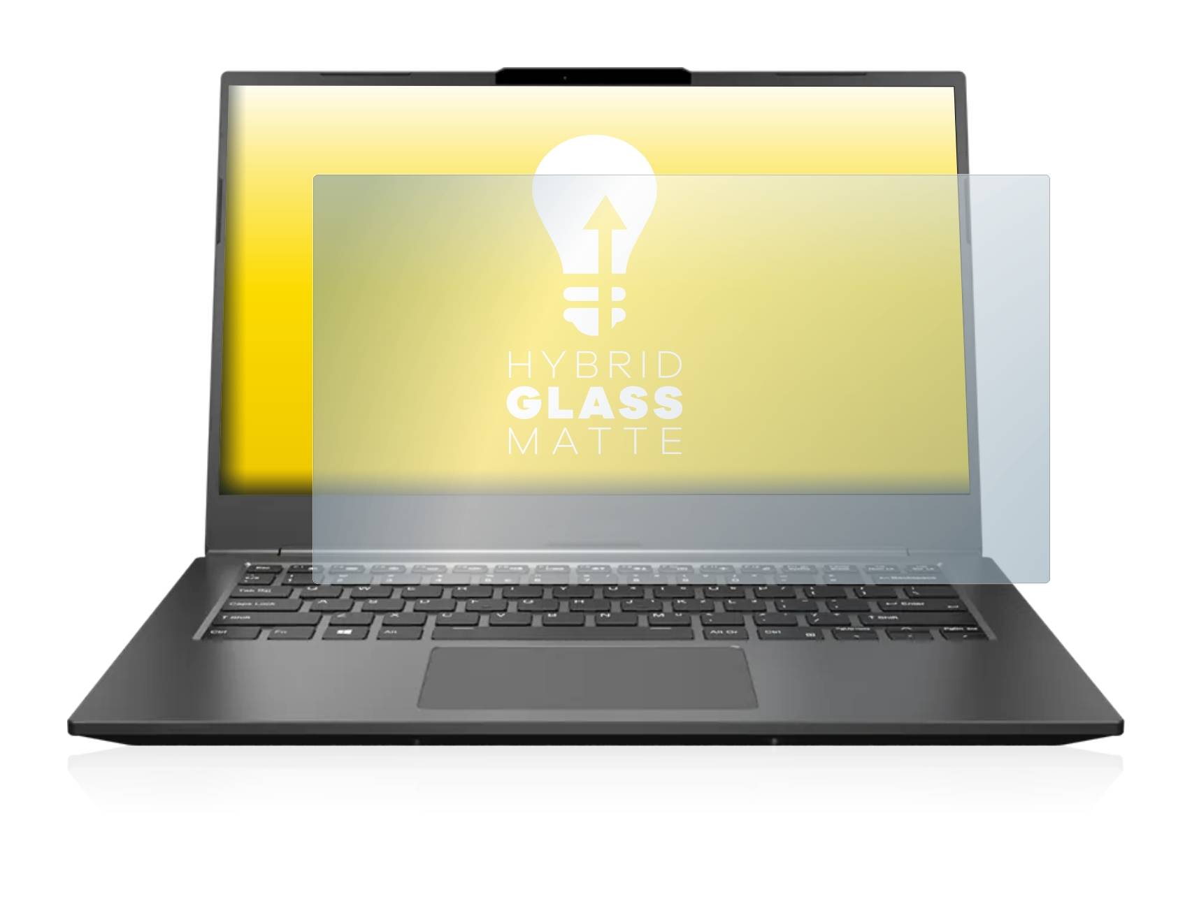 upscreen Hybrid Glass Matte Premium Schutzglas Folie für Gigabyte