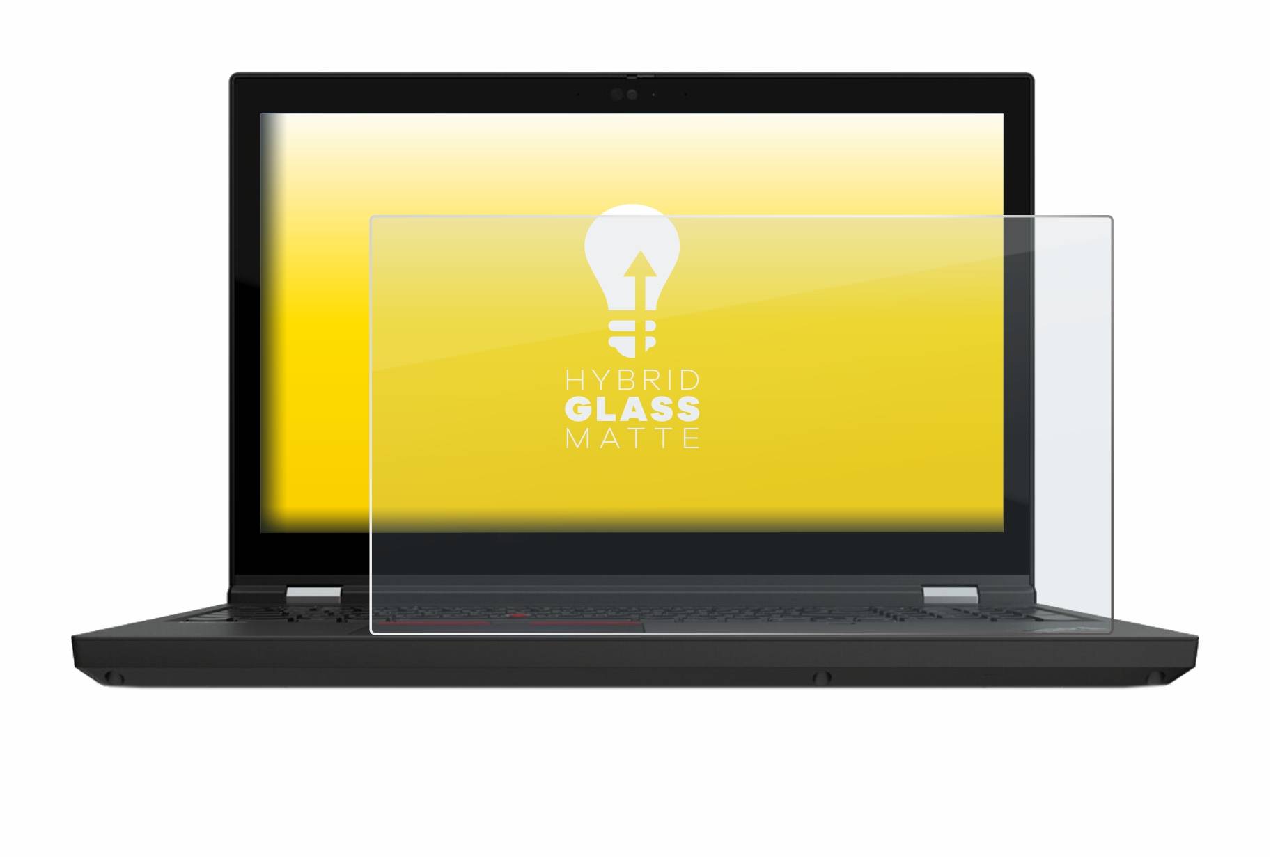 upscreen Hybrid Glass Matte Premium Schutzglas Folie für Lenovo ThinkPad P15 Gen