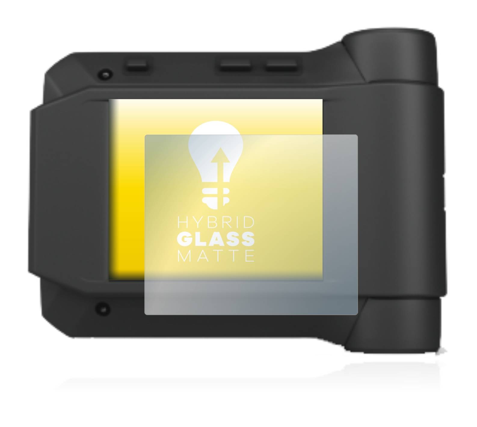 upscreen Hybrid Glass Matte Premium Schutzglas Folie für Swissphone s.Quad