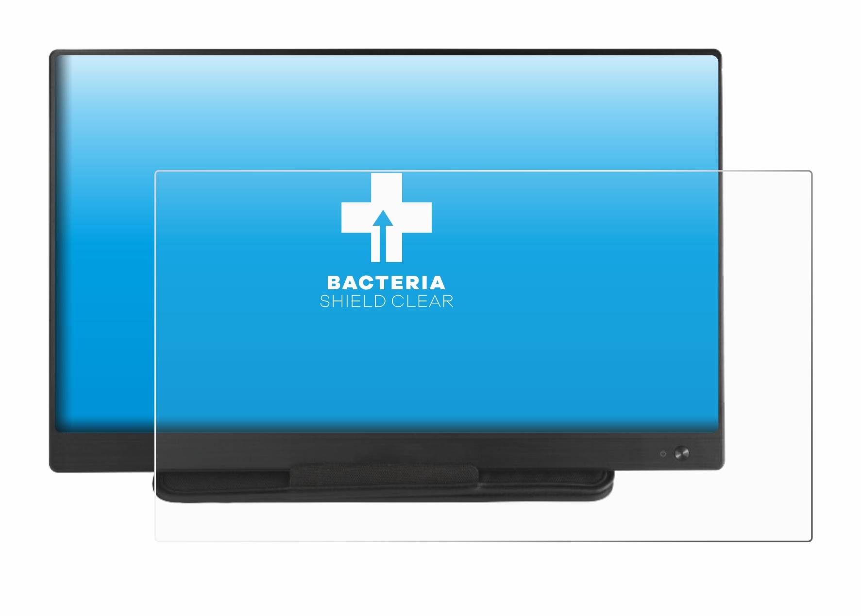 upscreen Bacteria Shield Clear Premium Antibakterielle Displayschutzfolie für Asus ZenScreen