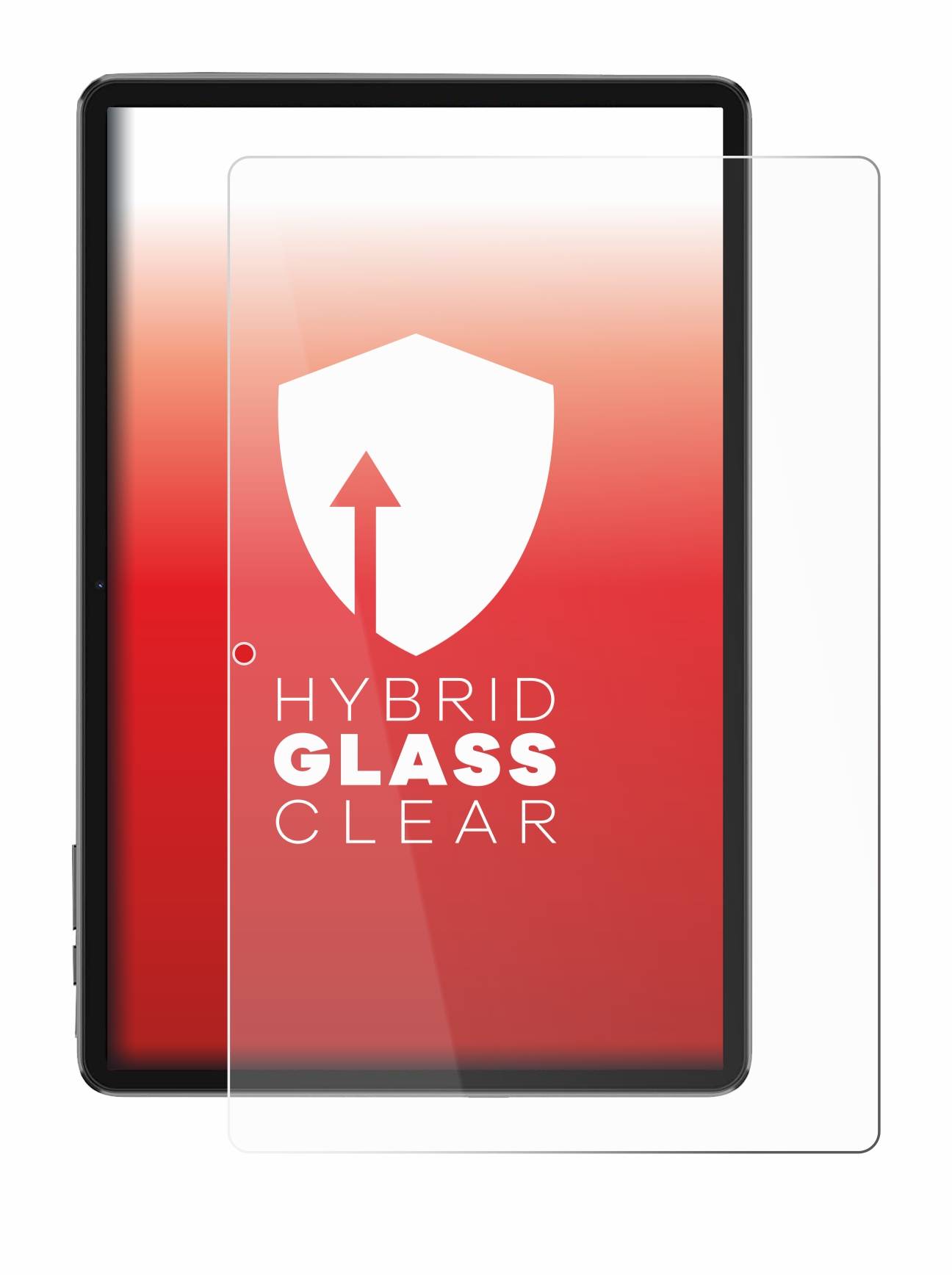 upscreen Hybrid Glass Clear Premium Schutzglas Folie für Blackview Tab 7