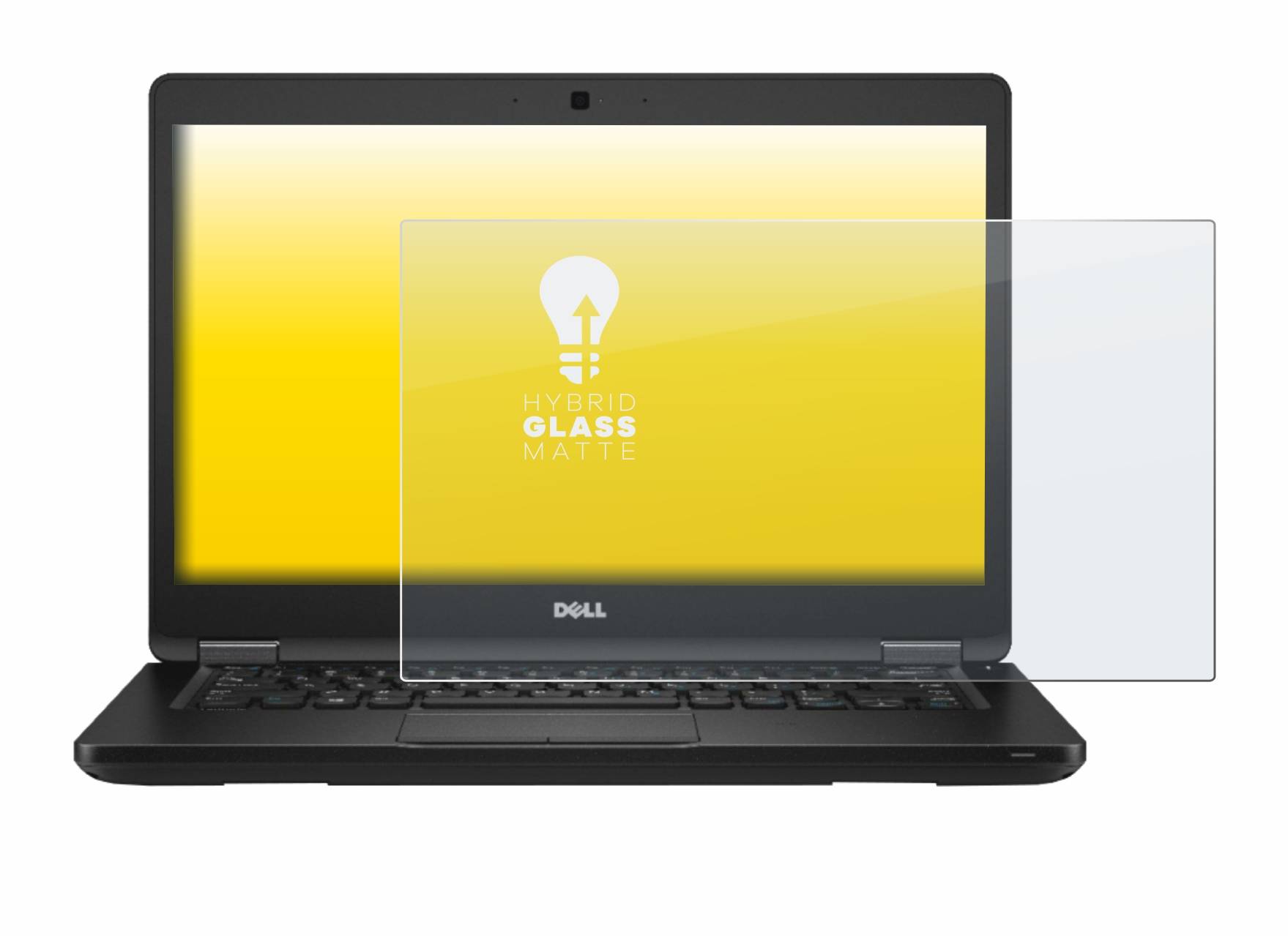 upscreen Hybrid Glass Matte Premium Schutzglas Folie für Dell Latitude