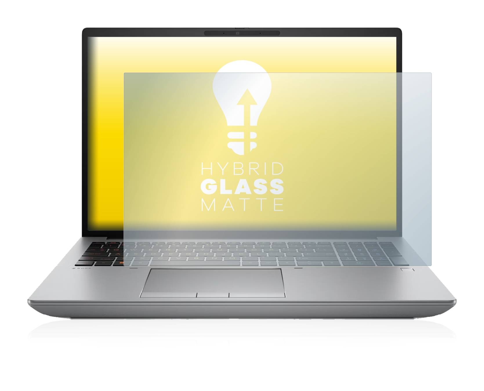 upscreen Flexible Schutz Glas Folie für HP ZBook Fury 16 G9 Schutzglas 9H Hybridglas Matt Entspiegelt