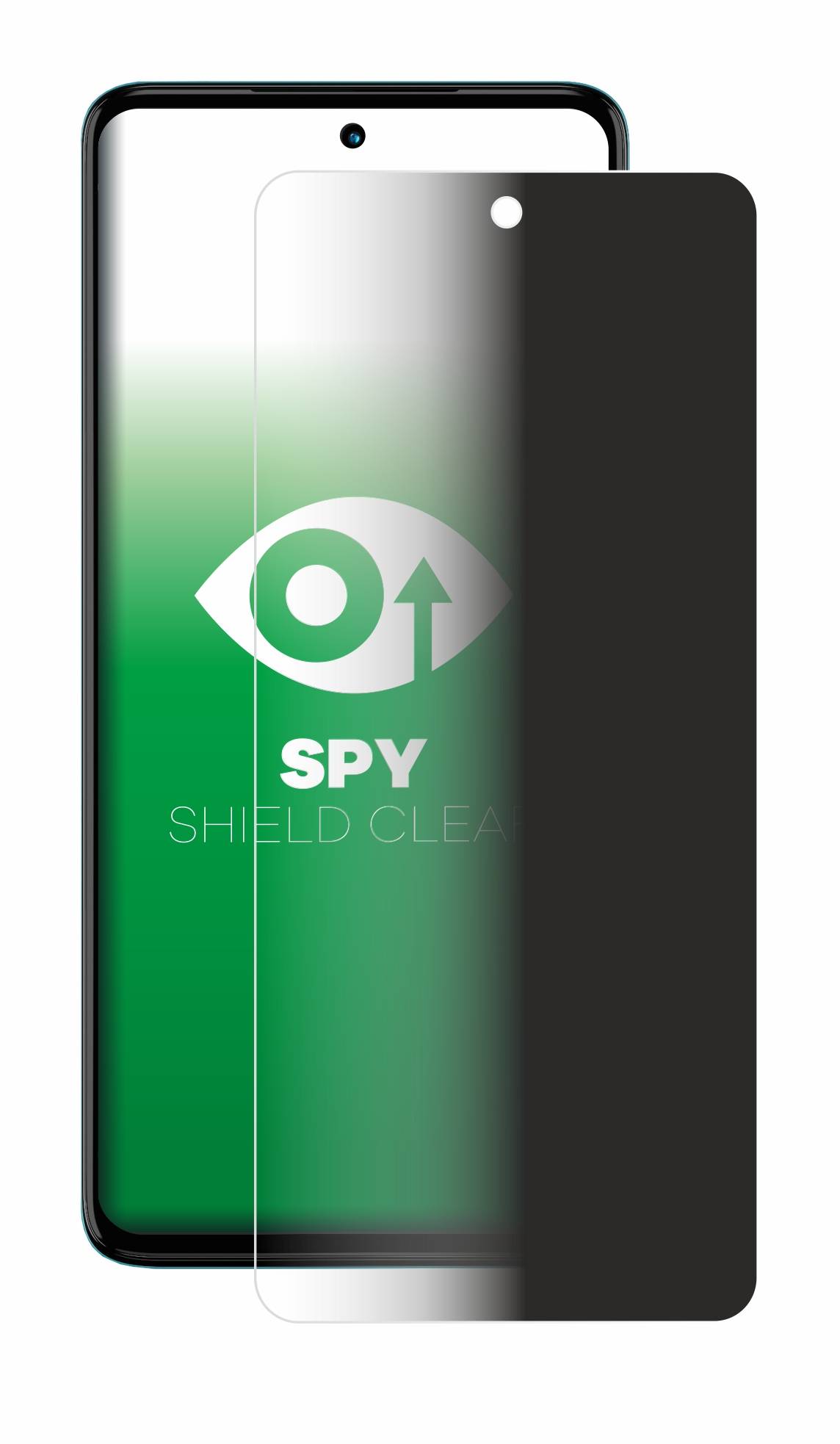 upscreen Blickschutzfolie für Motorola Moto G72 Anti-Spy Privacy Blaulichtschutz Sichtschutzfolie