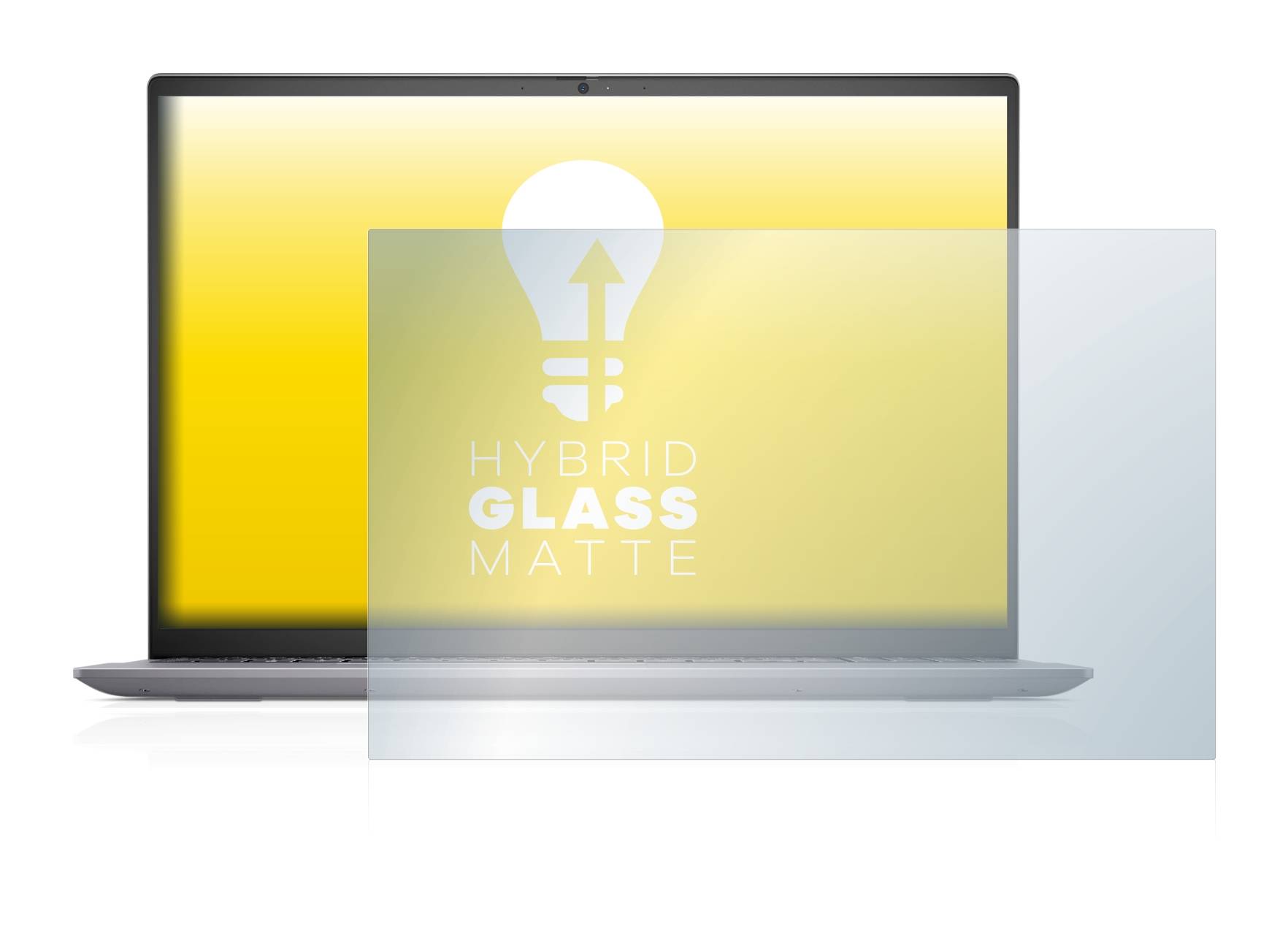 upscreen Hybrid Glass Matte Premium Schutzglas Folie für Dell Vostro