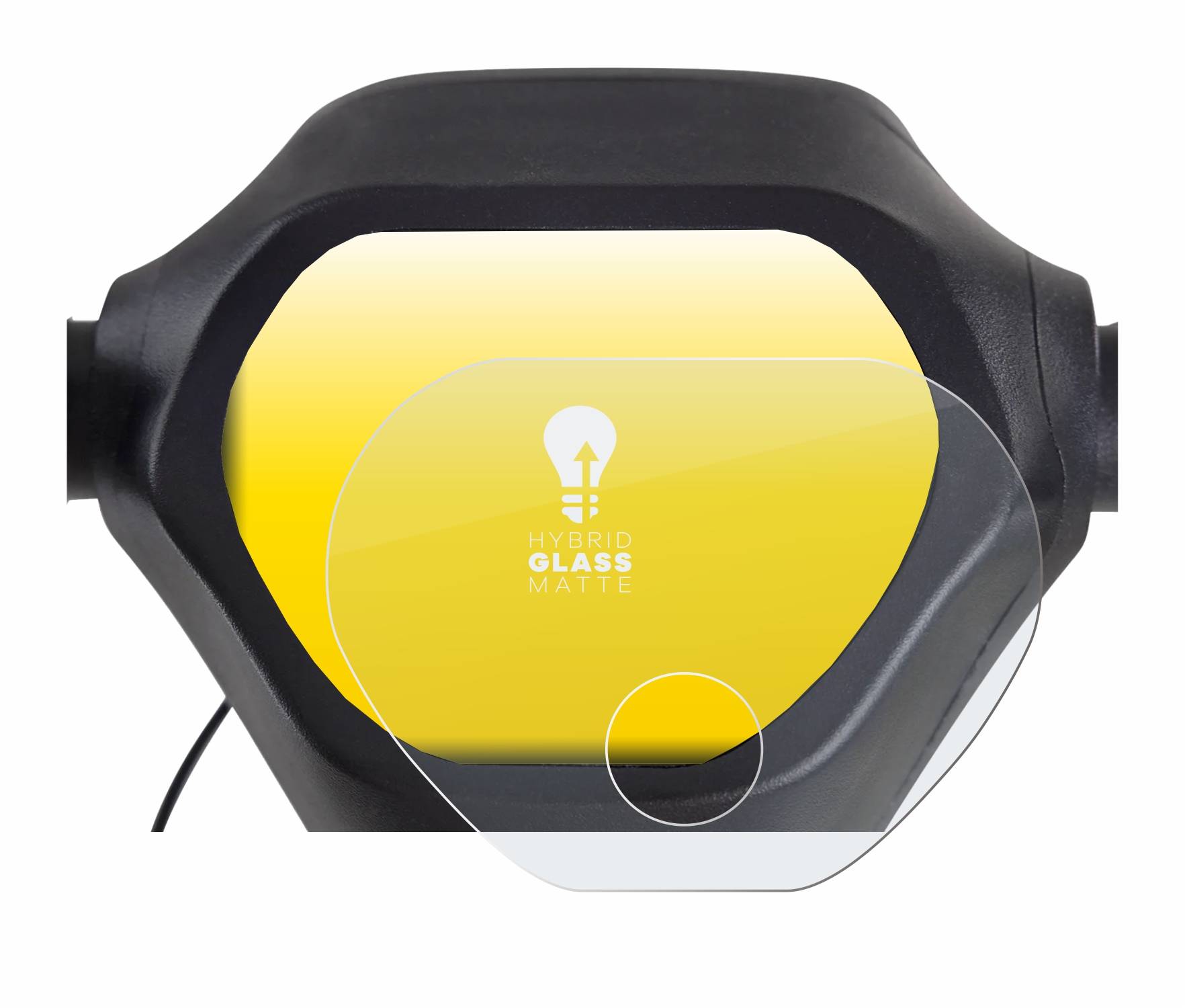 upscreen Hybrid Glass Matte Premium Schutzglas Folie für Epowerfun