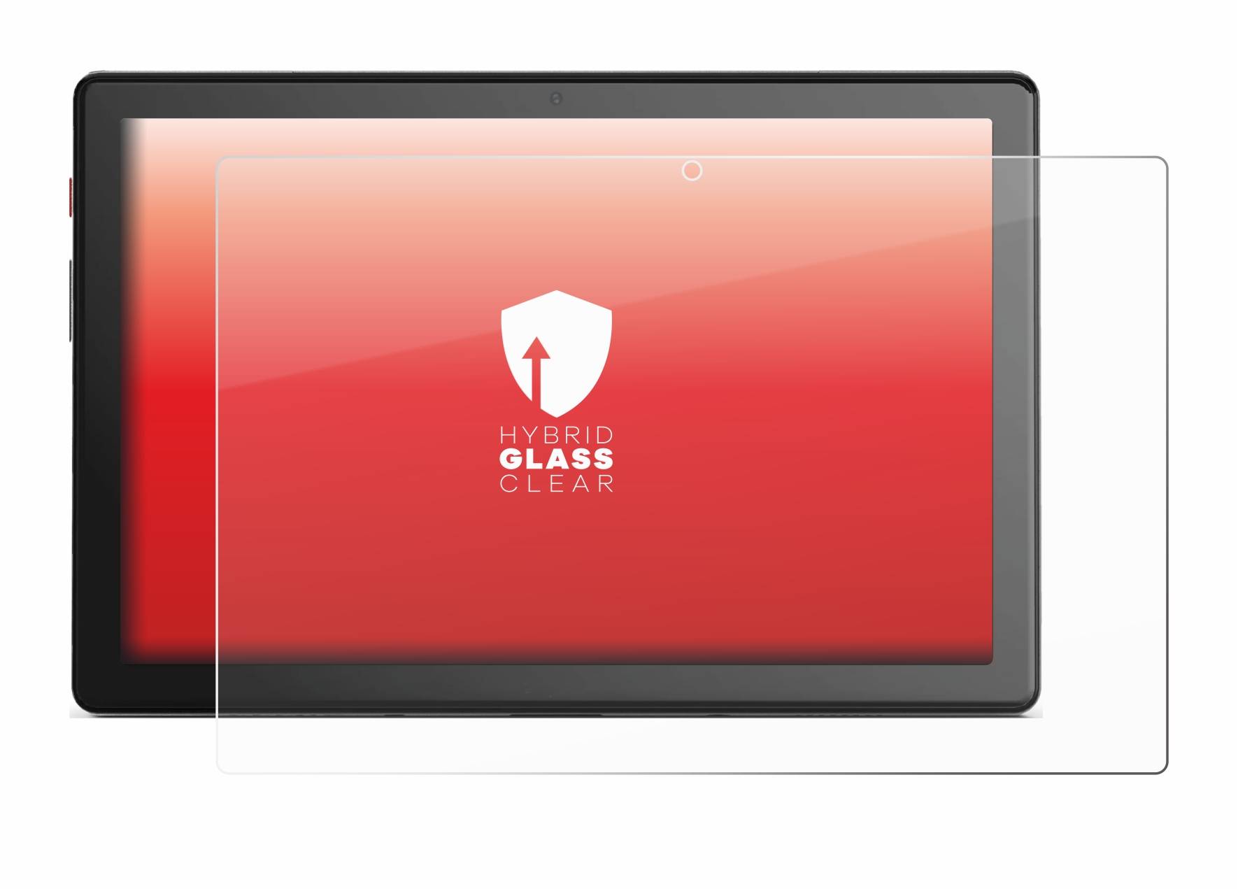 upscreen Hybrid Glass Clear Premium Schutzglas Folie für Emporia Tablet Computer Bild