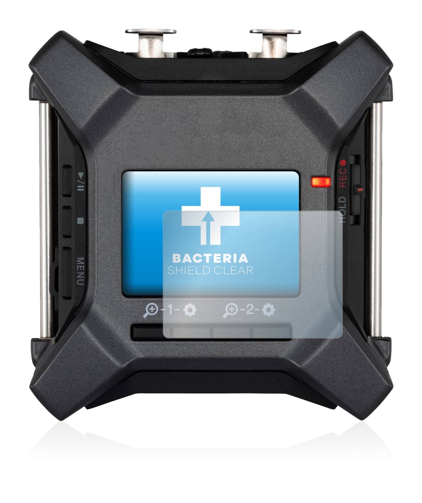 upscreen Bacteria Shield Clear Premium Antibakterielle Displayschutzfolie für Zoom F3 field