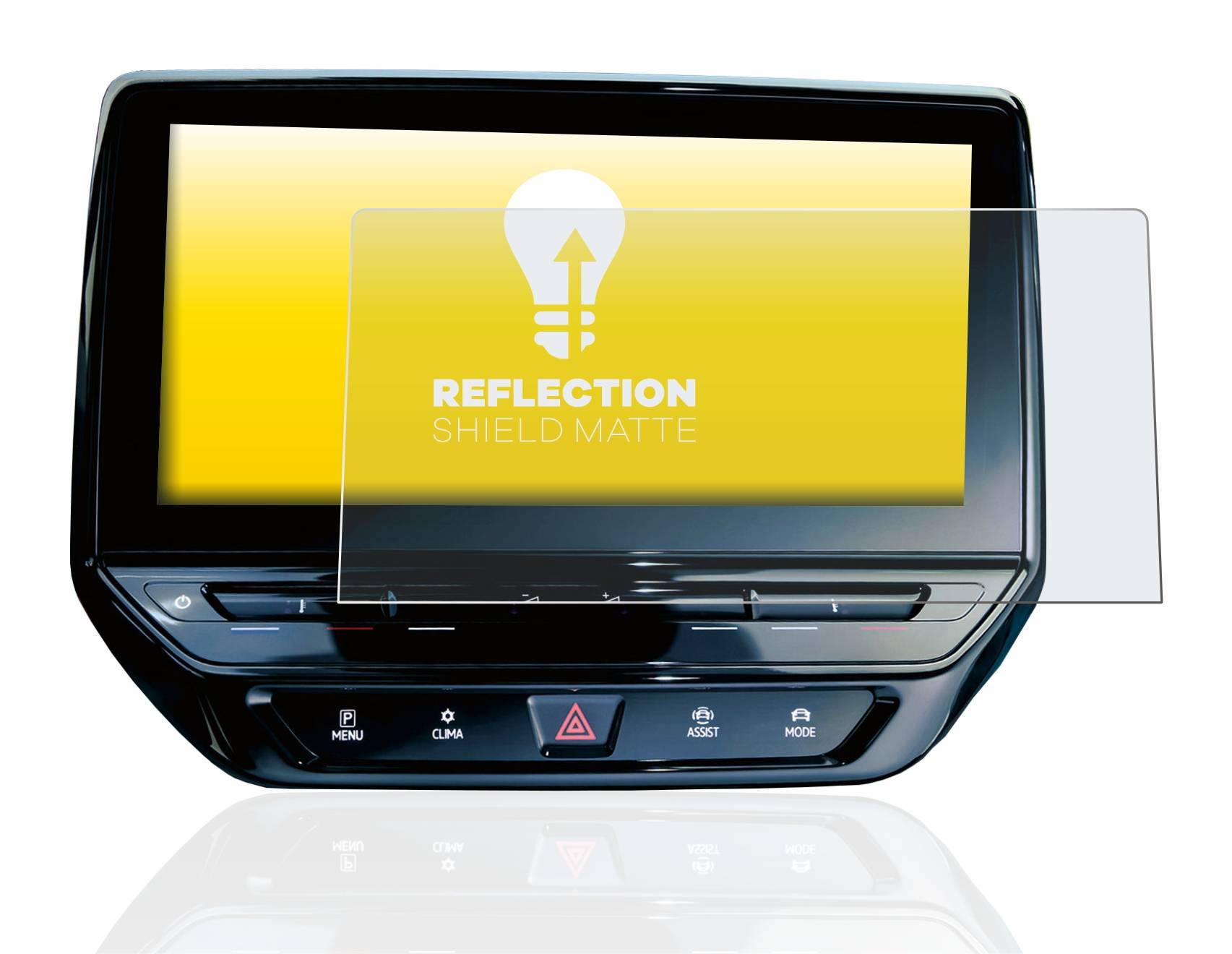 upscreen Reflection Shield Matte Premium Displayschutzfolie für Volkswagen ID.5 Discover Pro