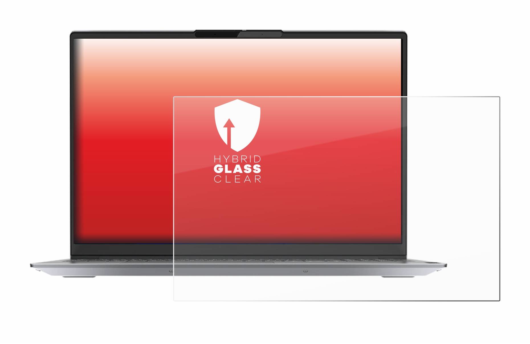 upscreen Hybrid Glass Clear Premium Schutzglas Folie für Lenovo ThinkBook 16 Gen