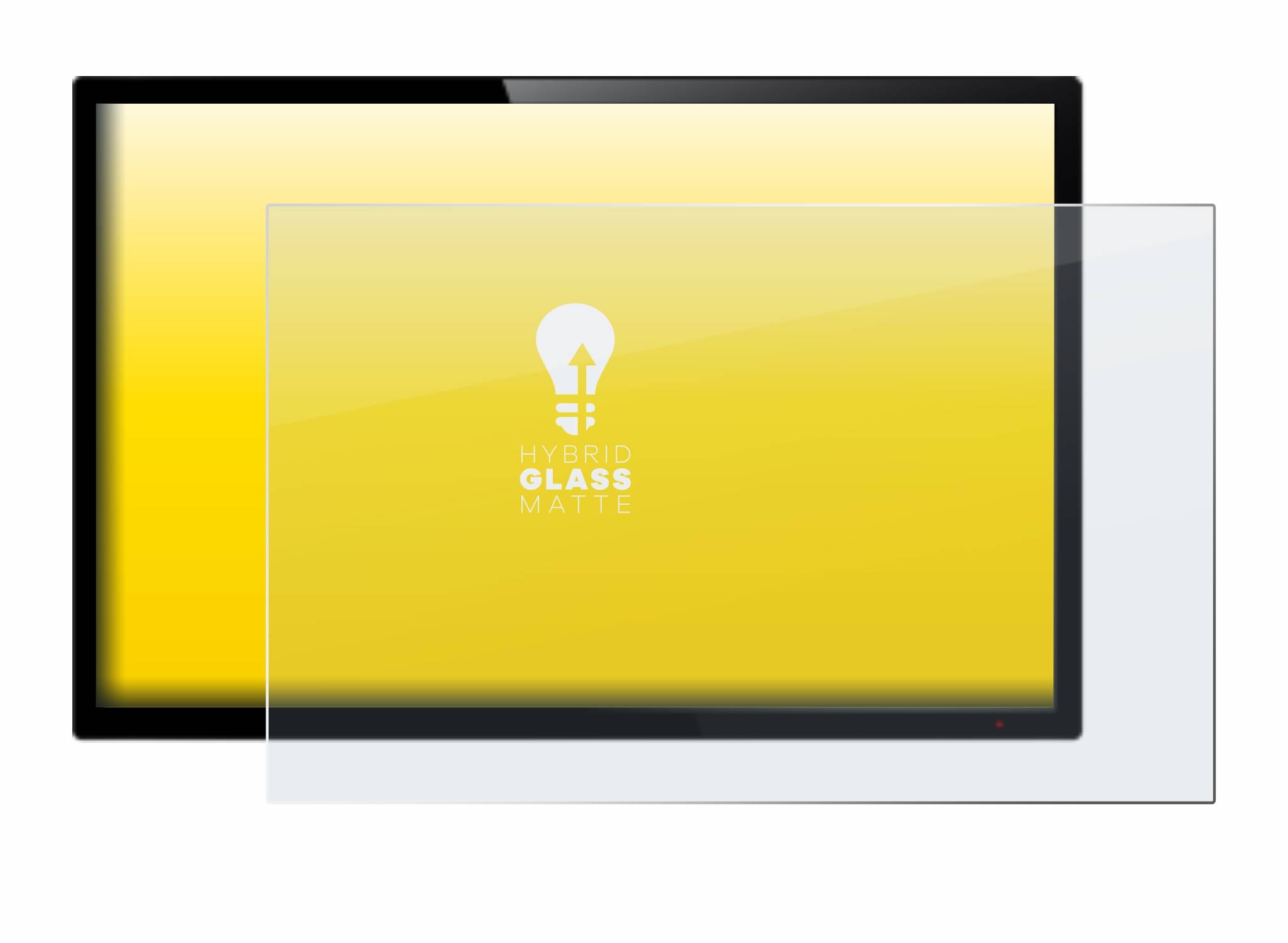 upscreen Hybrid Glass Matte Premium Schutzglas Folie für Touch-Panel PCs mit 13.3 Zoll