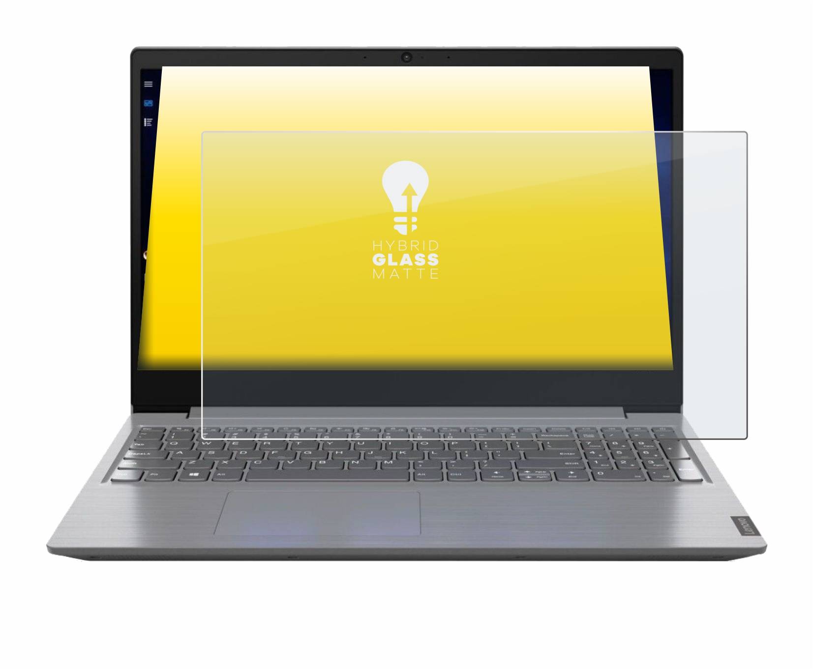 upscreen Hybrid Glass Matte Premium Schutzglas Folie für Lenovo V15