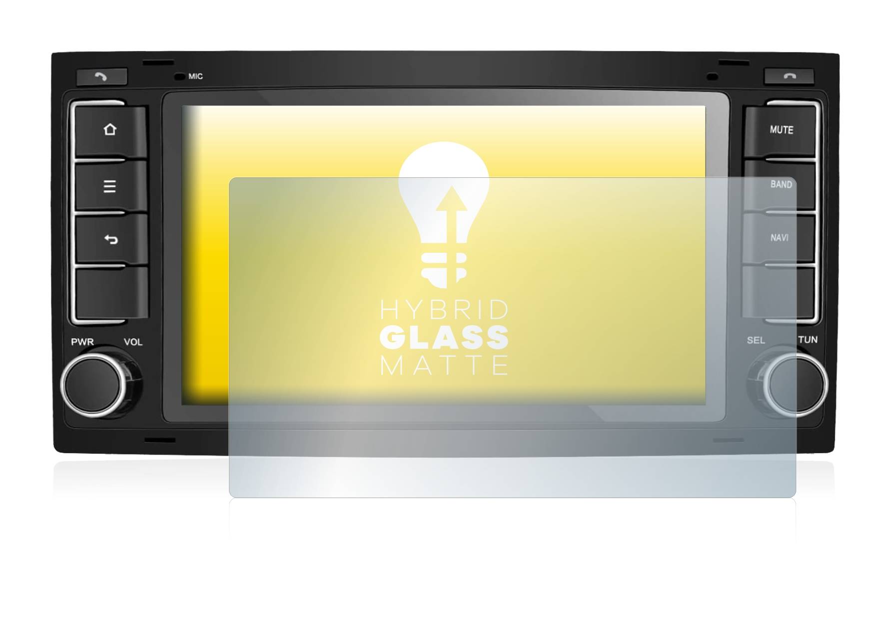 upscreen Hybrid Glass Matte Premium Schutzglas Folie für M.I.C.