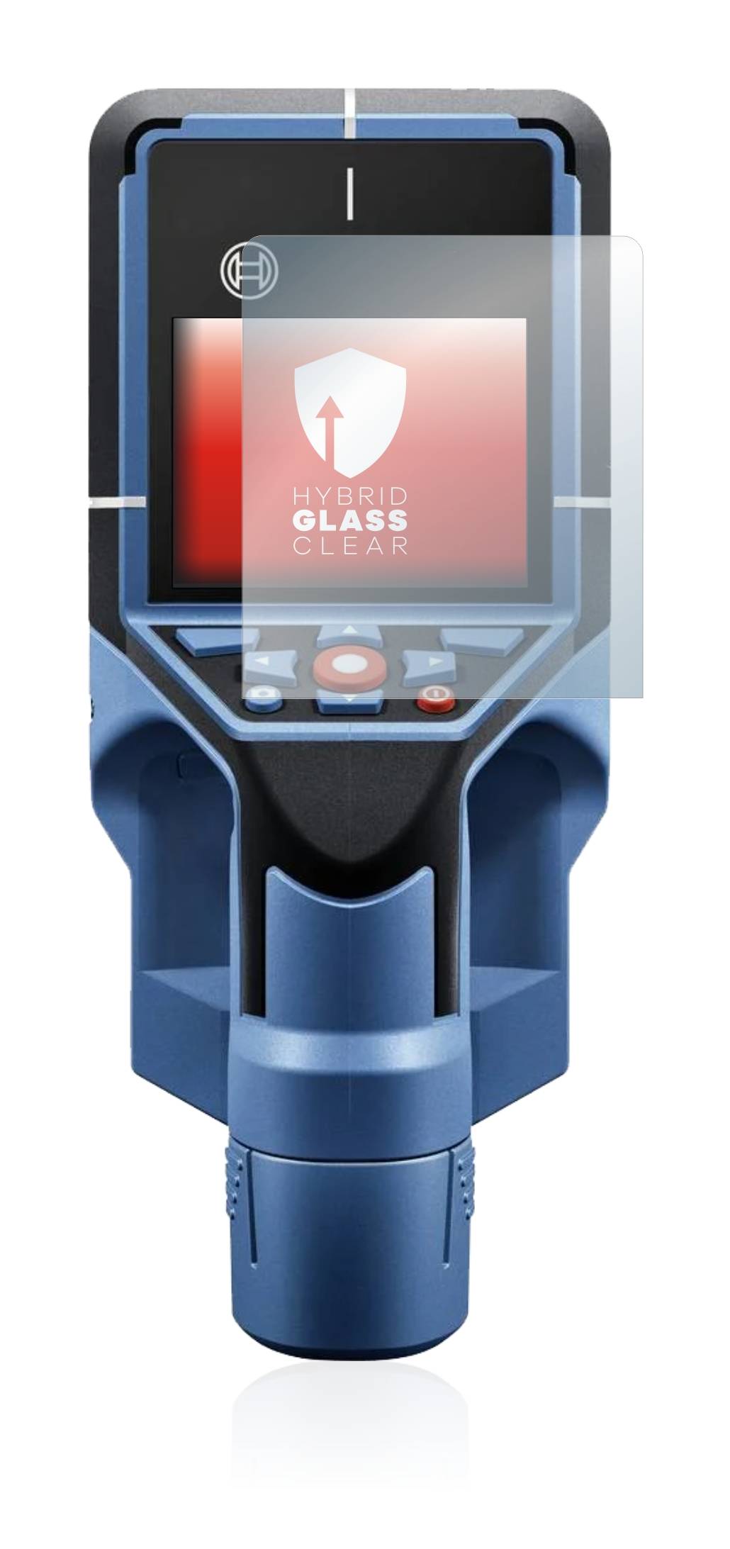 upscreen Flexible Schutz Glas Folie für Bosch D-tect 200 C Wallscanner Schutzglas 9H Hybridglas Klar