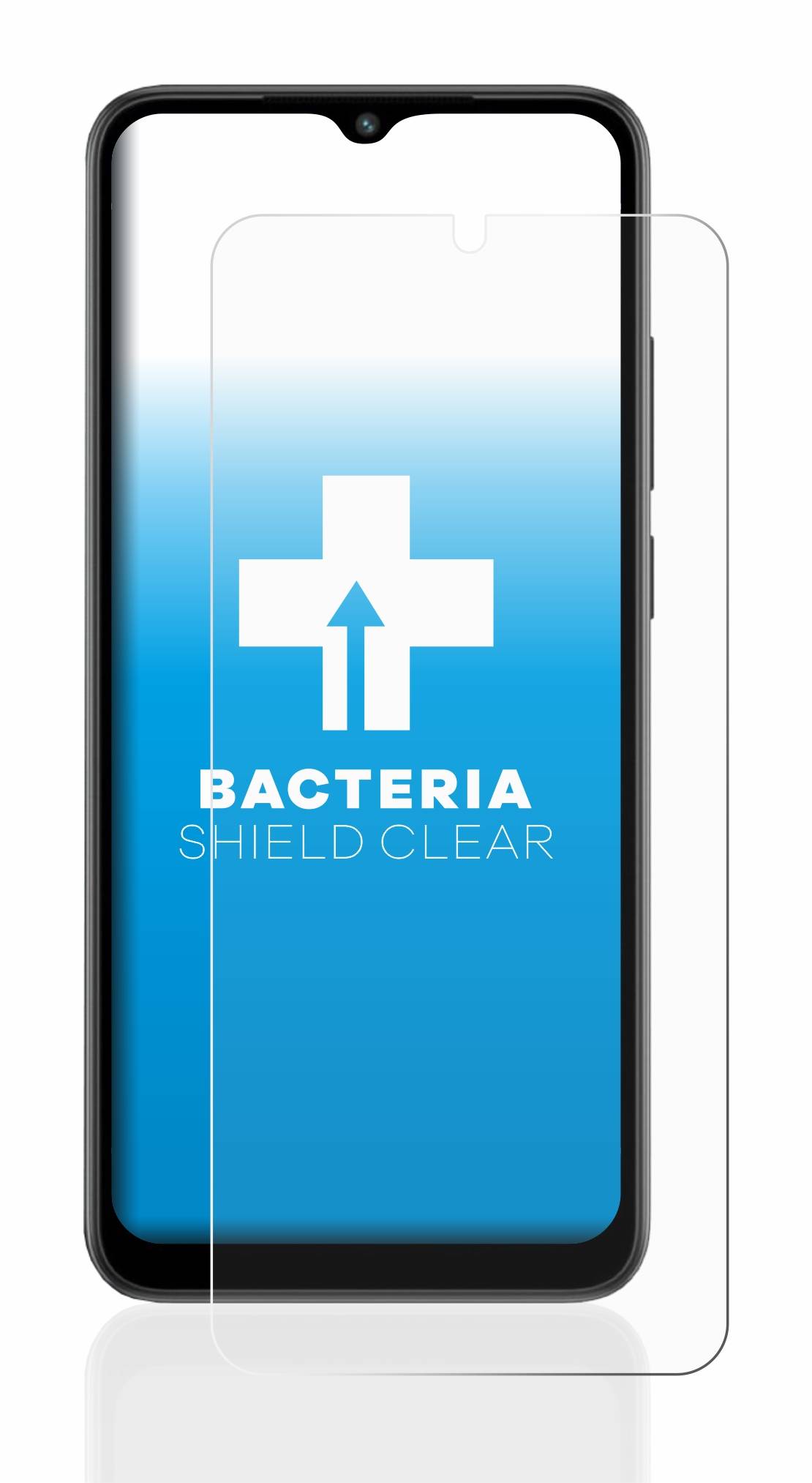 upscreen Schutzfolie für Xiaomi Redmi A2 Plus Antibakterielle Folie Klar Anti-Kratzer