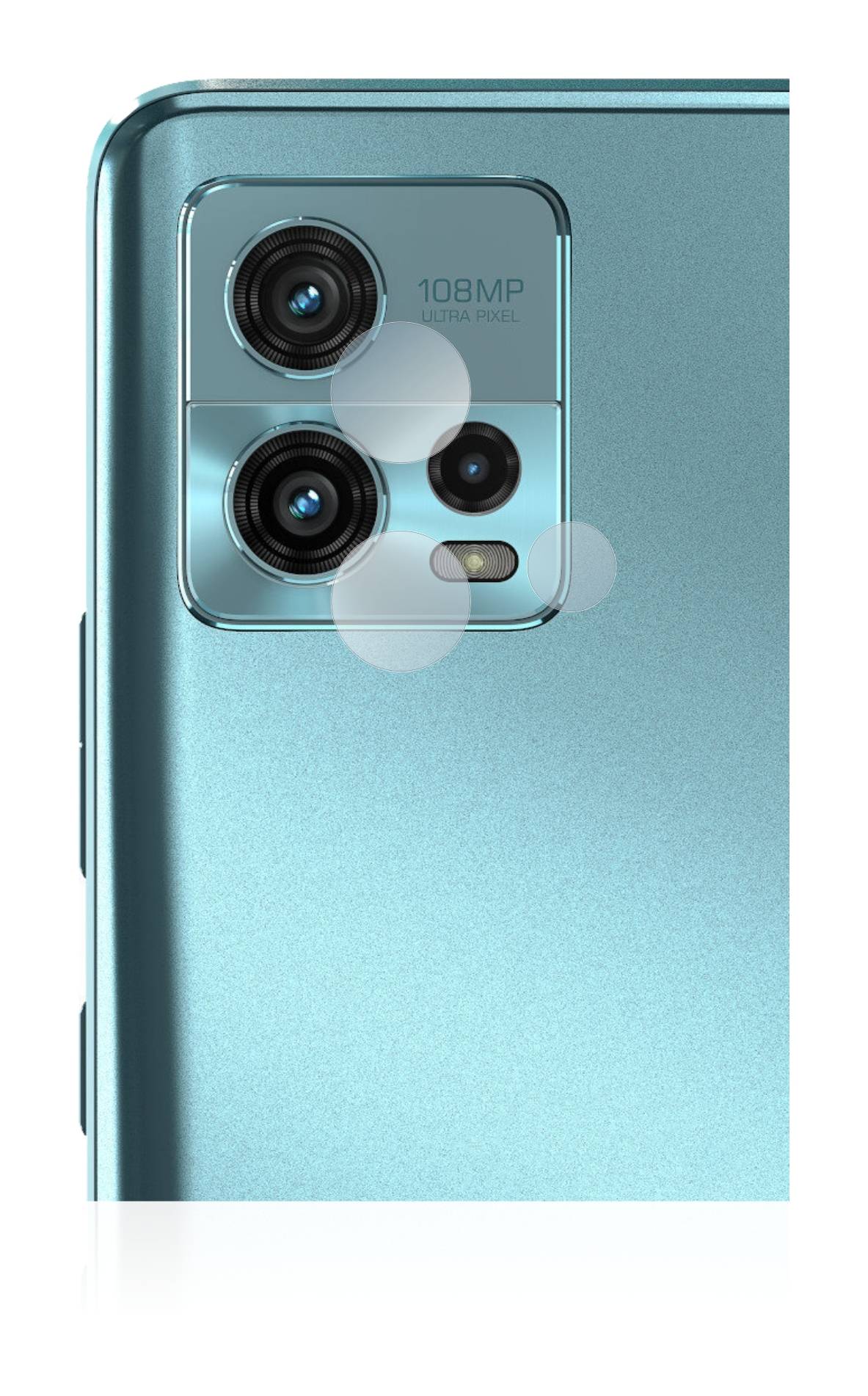 upscreen Schutzfolie für Motorola Moto G72 (NUR Kameraschutz) Kratzschutz Anti-Fingerprint Klar