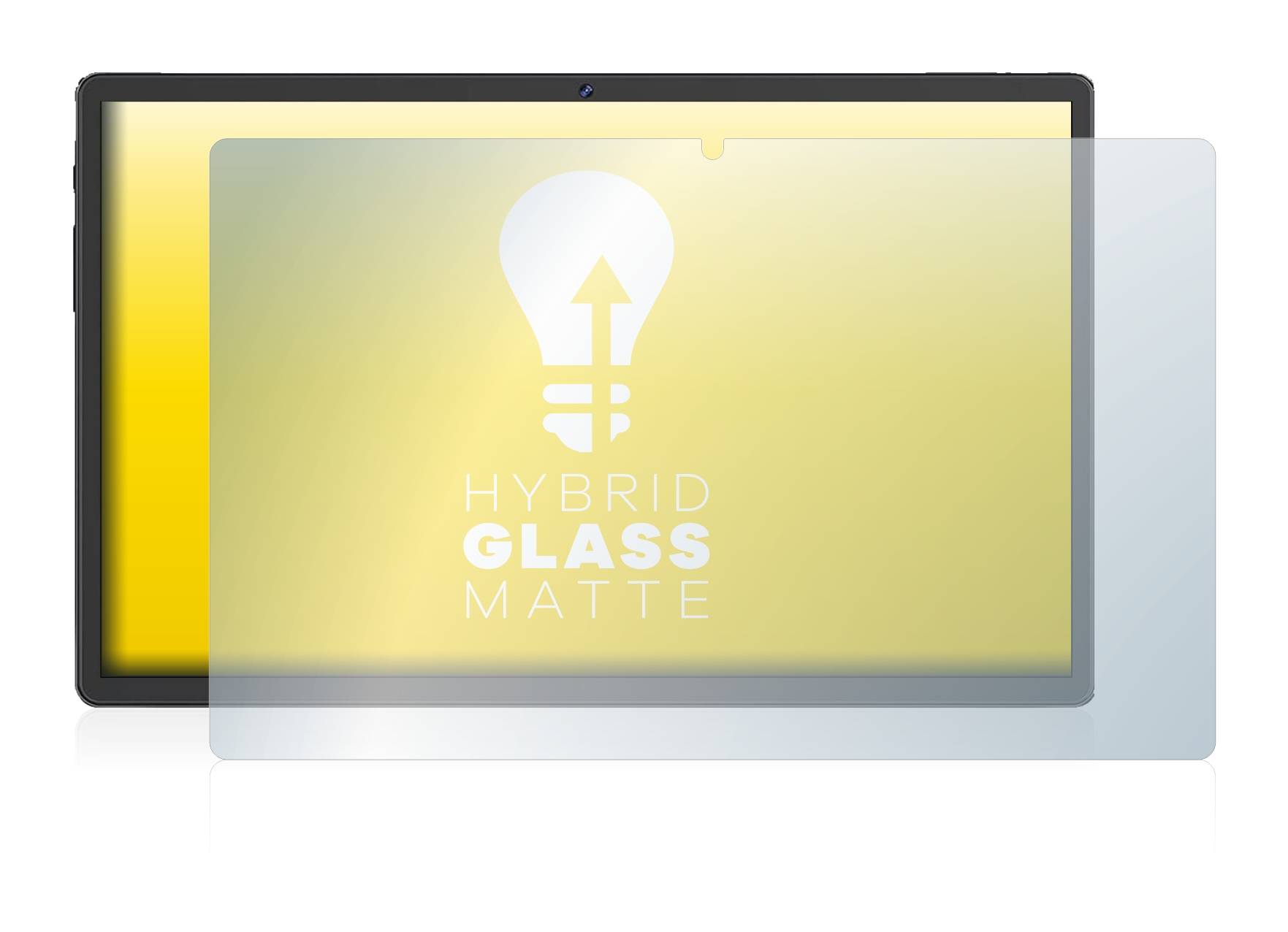upscreen Hybrid Glass Matte Premium Schutzglas Folie für Sebbe Facetel Tablet