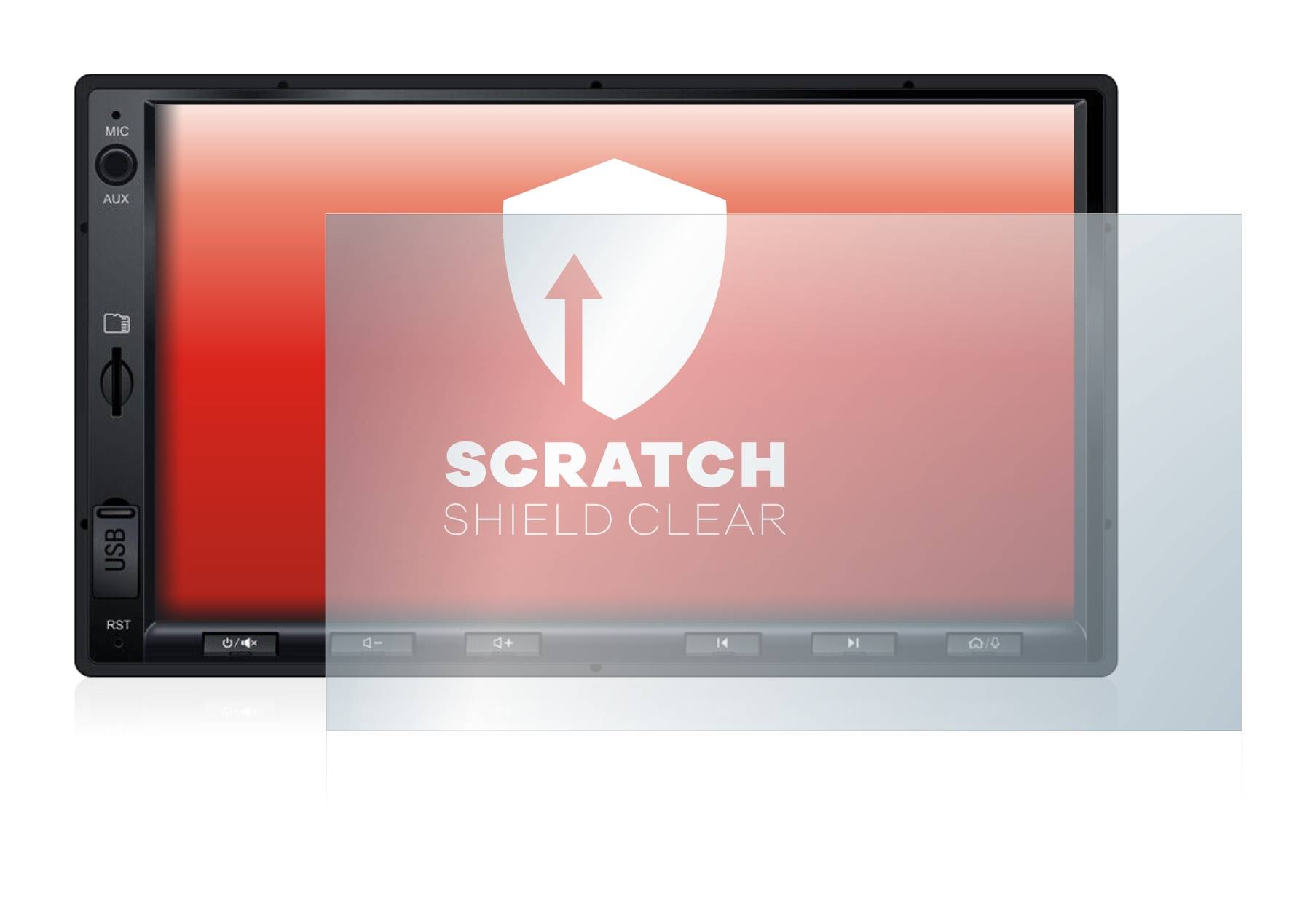 upscreen Scratch Shield Clear Premium Displayschutzfolie für Atoto S8 Standard 7